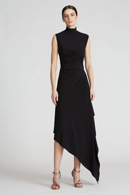 Layla Jersey Side Drape Dress sold by H by Halston
