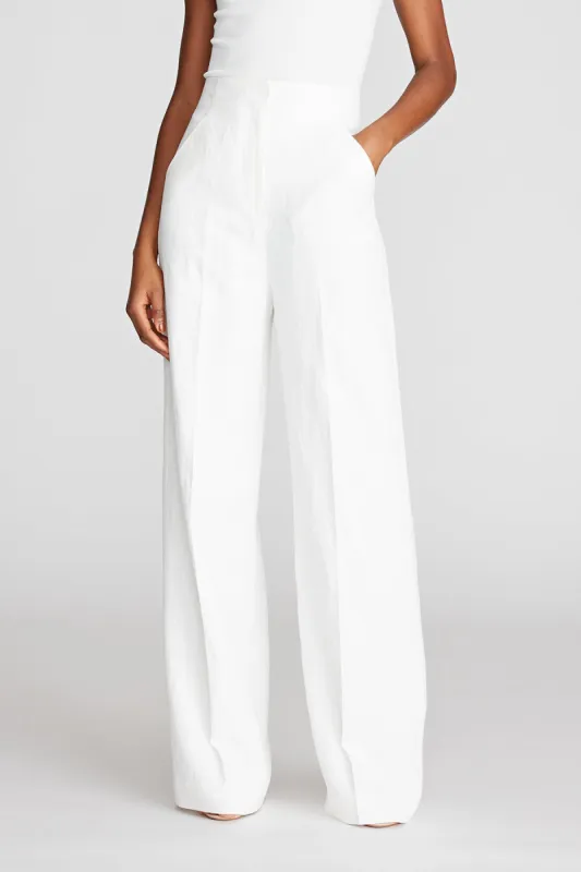 Ivan Pant In Viscose Linen sold by H by Halston