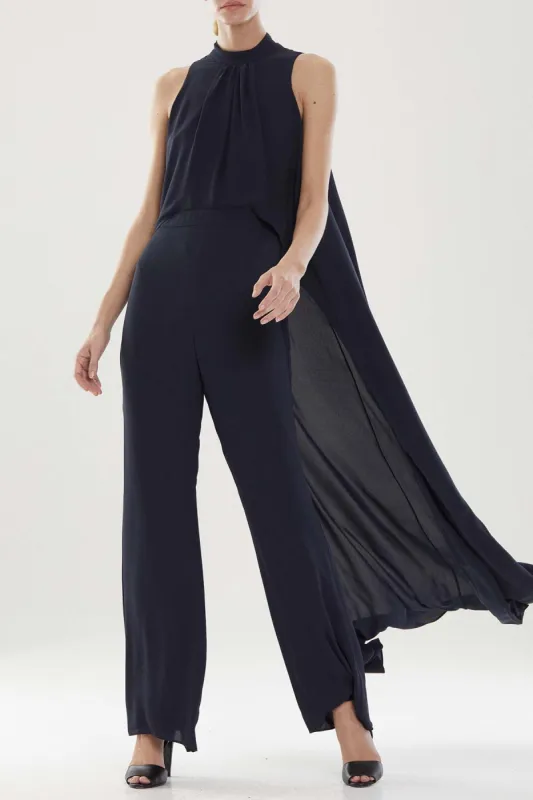 Alice Mock Neck Jumpsuit sold by H by Halston