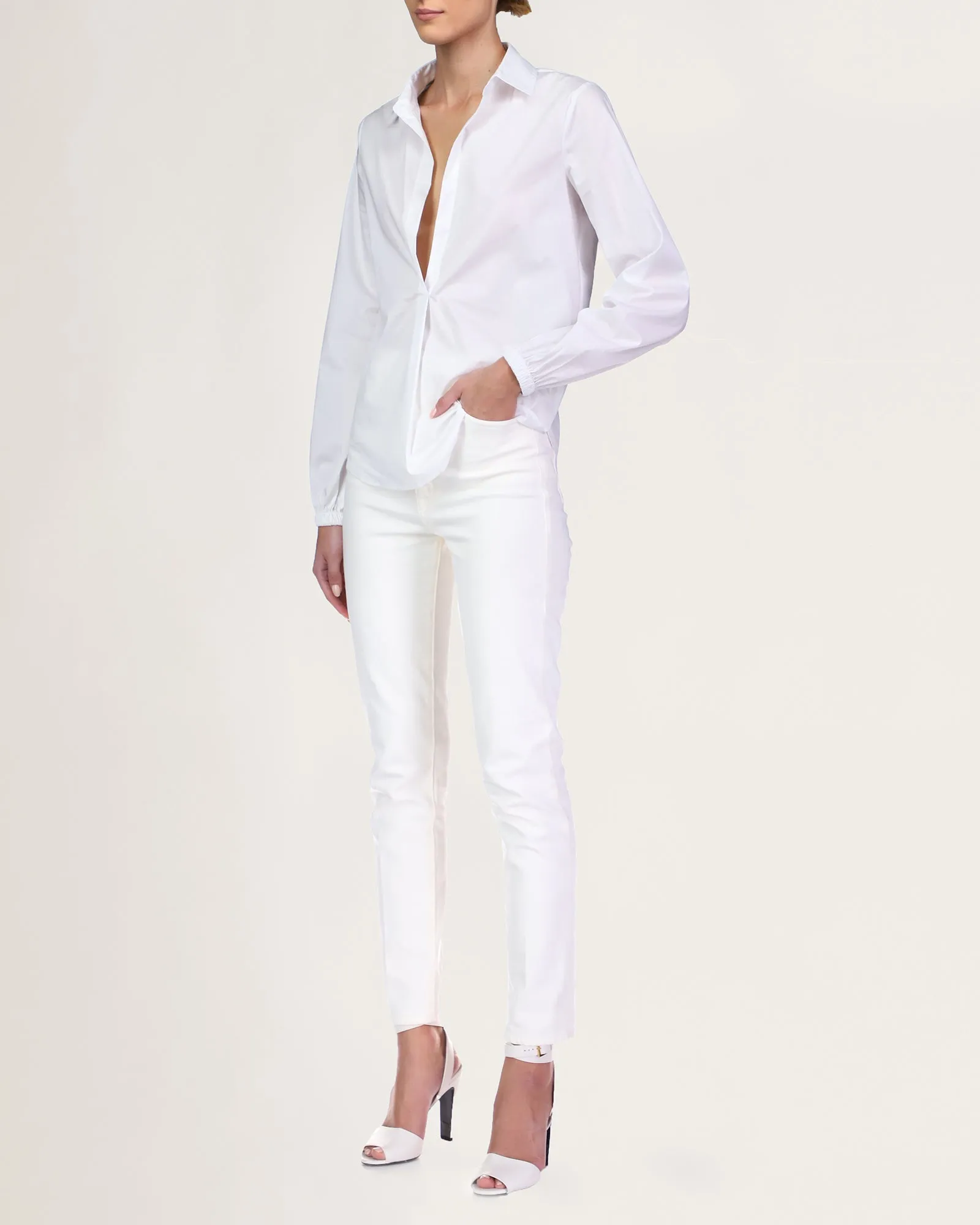 Mina Cotton Shirt sold by H by Halston product image thumbnail 2