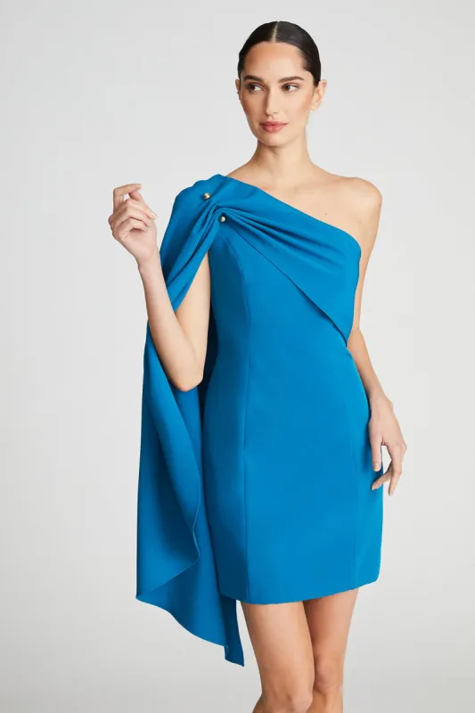 Malina Dress In Stretch Crepe sold by H by Halston