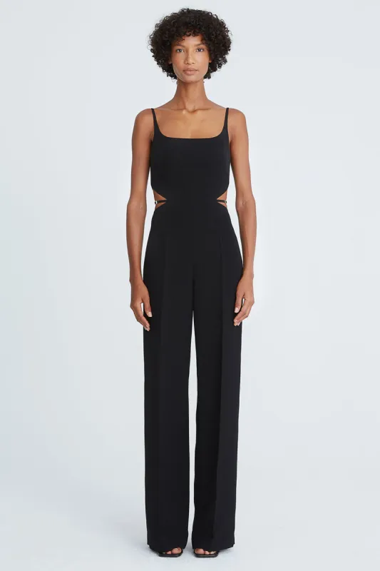 Liliana Crepe Cut Out Jumpsuit sold by H by Halston