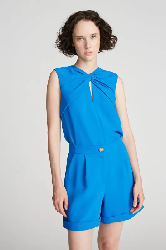 Faren Top In Fluid Crepe sold by H by Halston