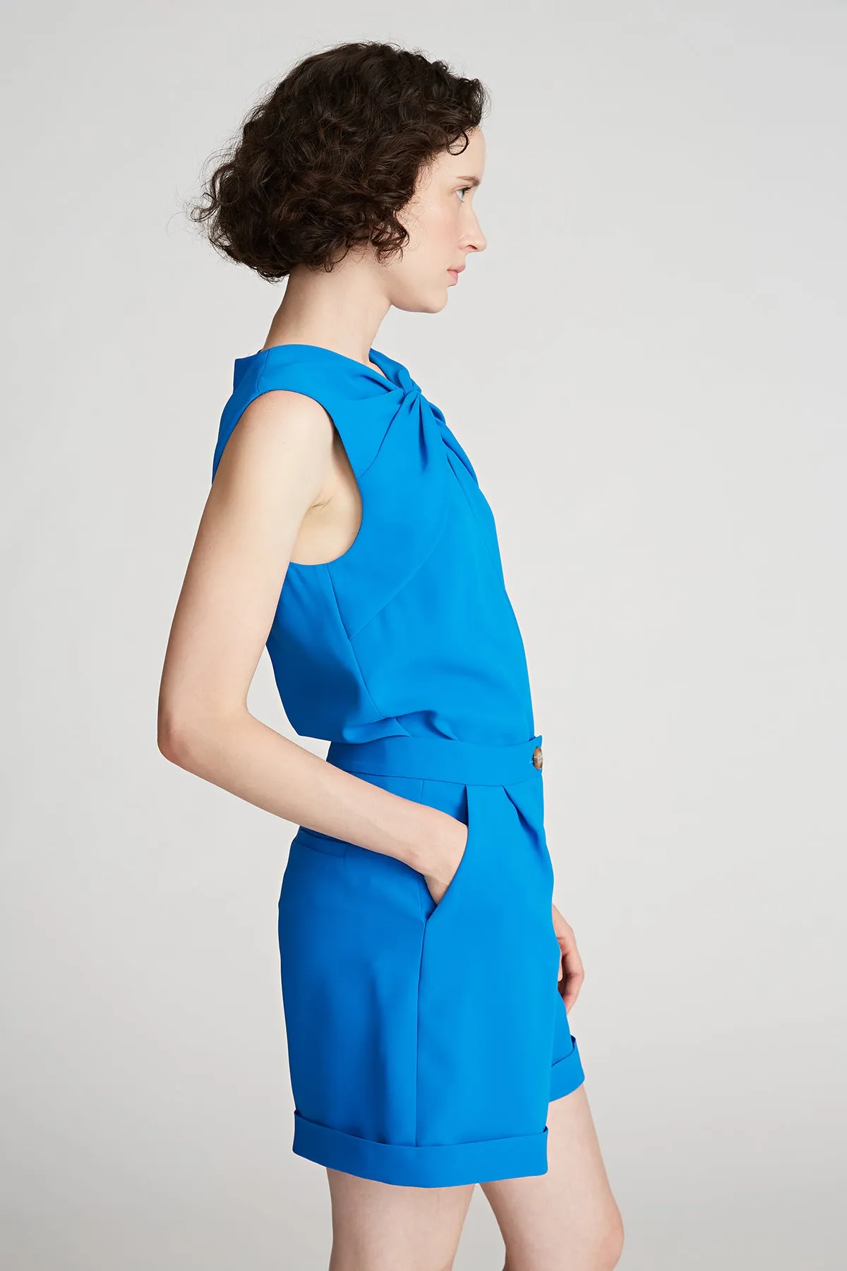 Faren Top In Fluid Crepe sold by H by Halston product image thumbnail 4