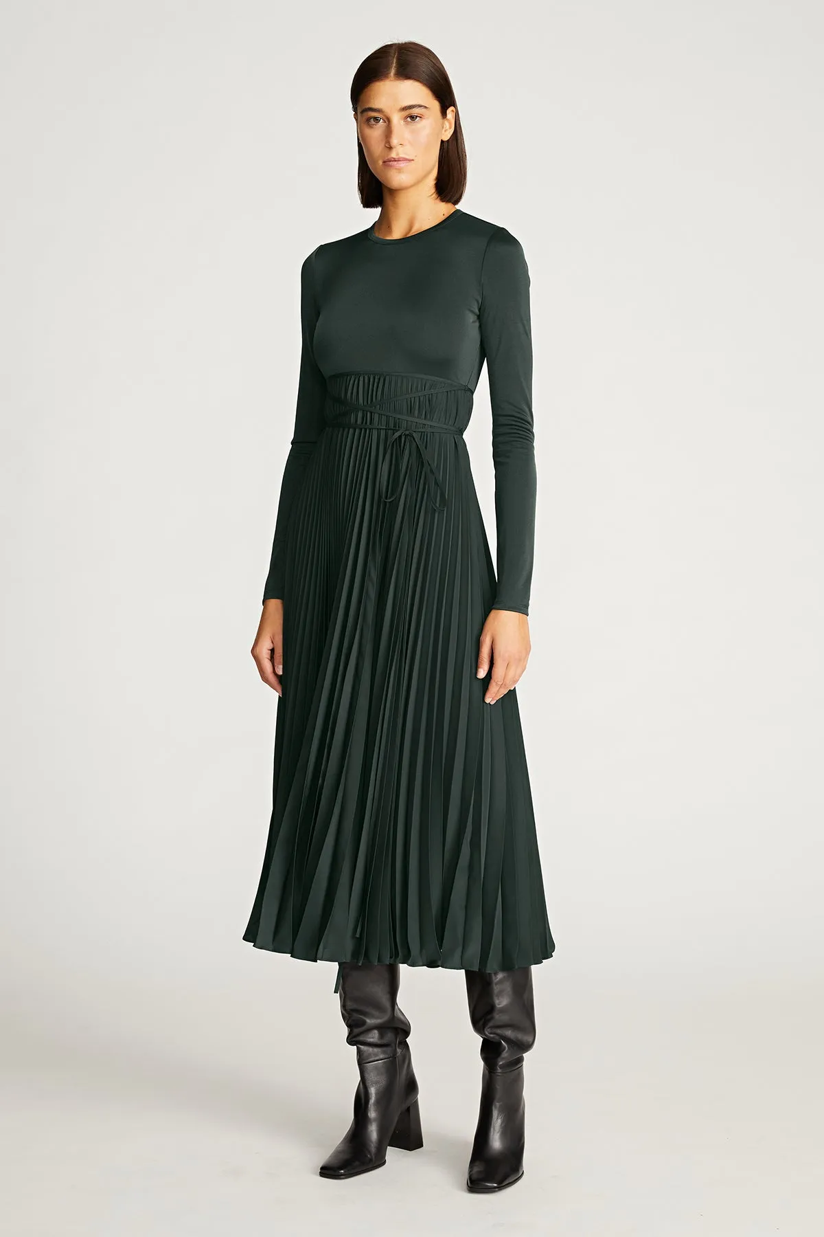 Doreen Dress In Gloss Jersey sold by H by Halston product image thumbnail 4
