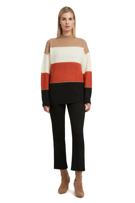 Mock Neck Long Sleeve Pullover Sweater sold by H by Halston