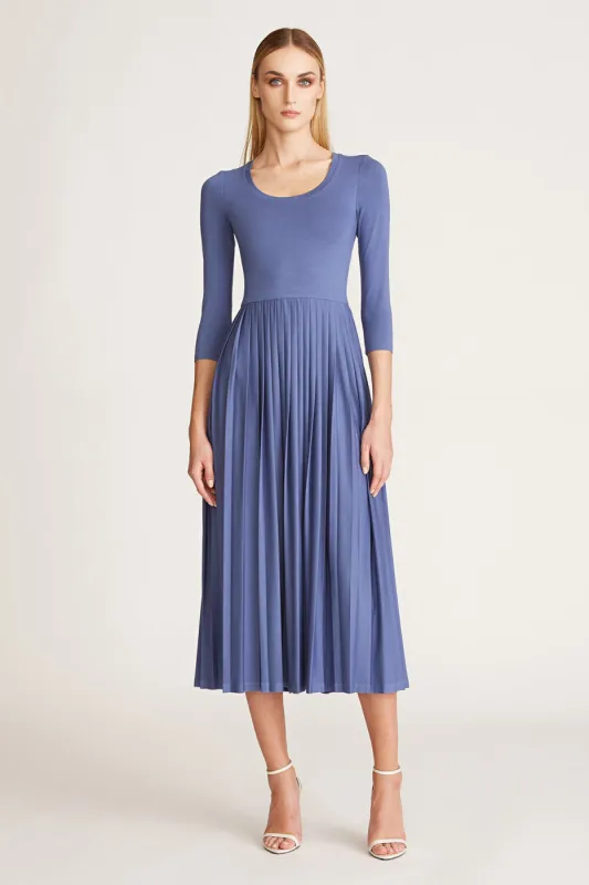 Amy Pleated T-Dress sold by H by Halston