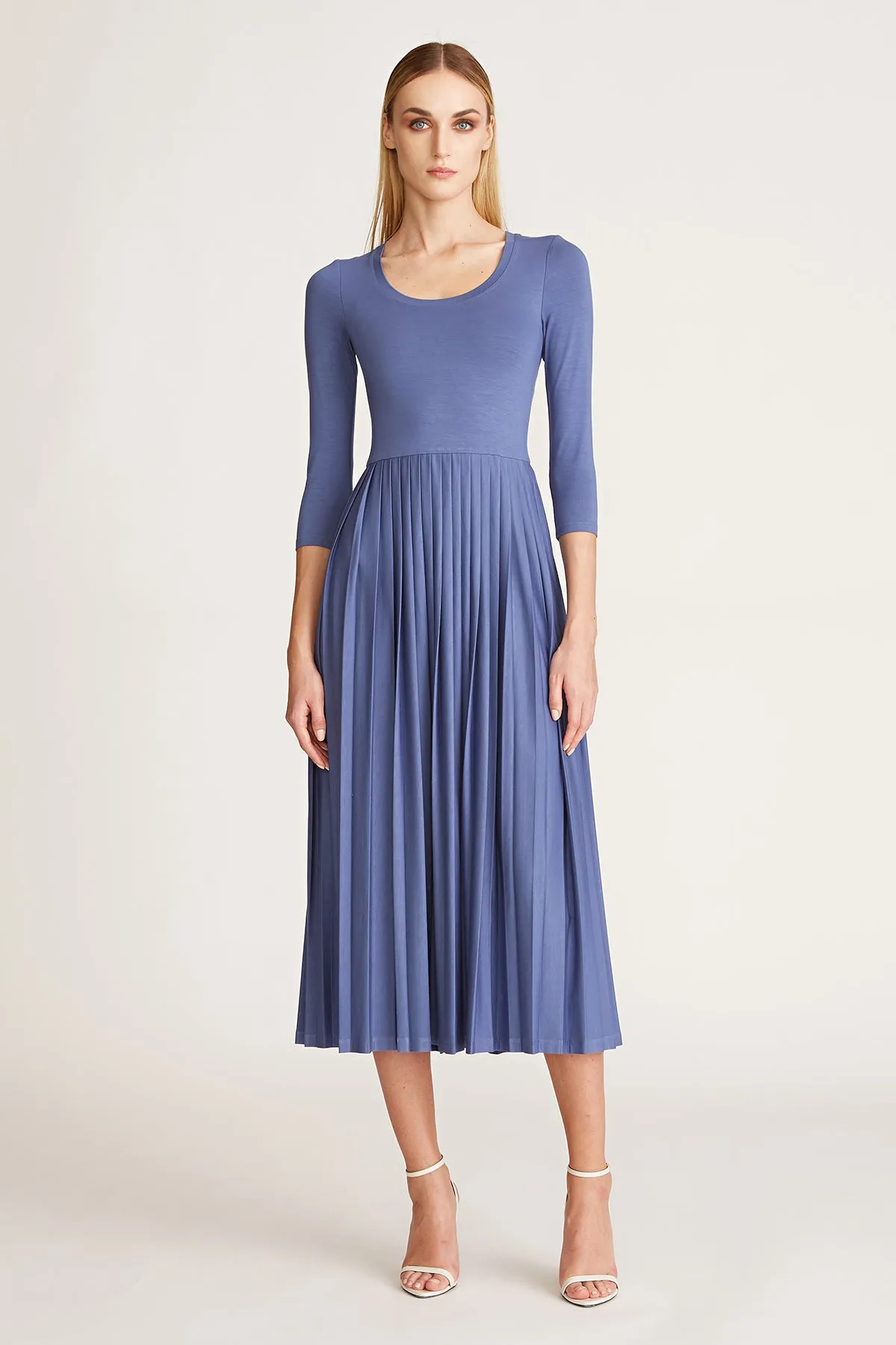 Amy Pleated T-Dress sold by H by Halston