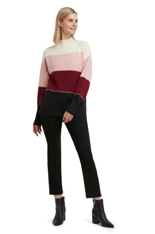 Mock Neck Long Sleeve Pullover Sweater sold by H by Halston