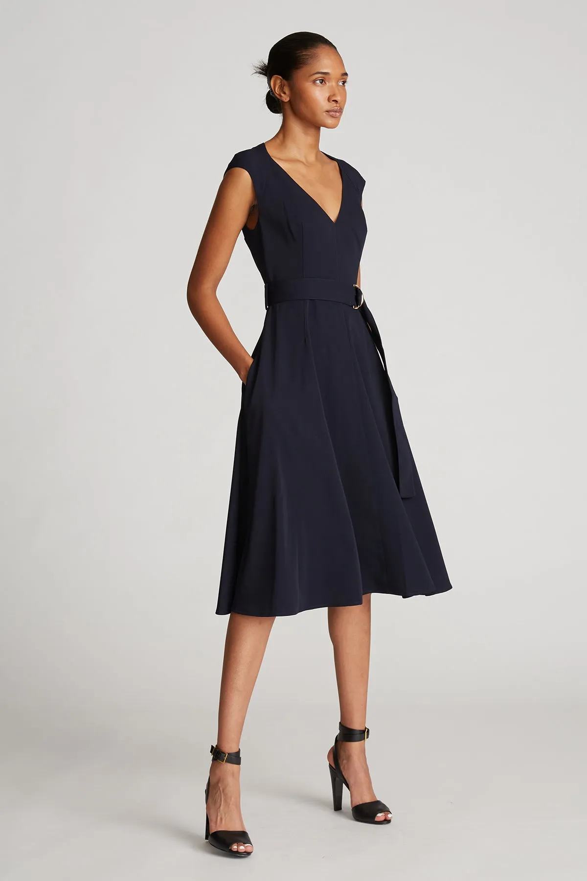 Shelbee Dress In Tech Suiting sold by H by Halston product image thumbnail 3