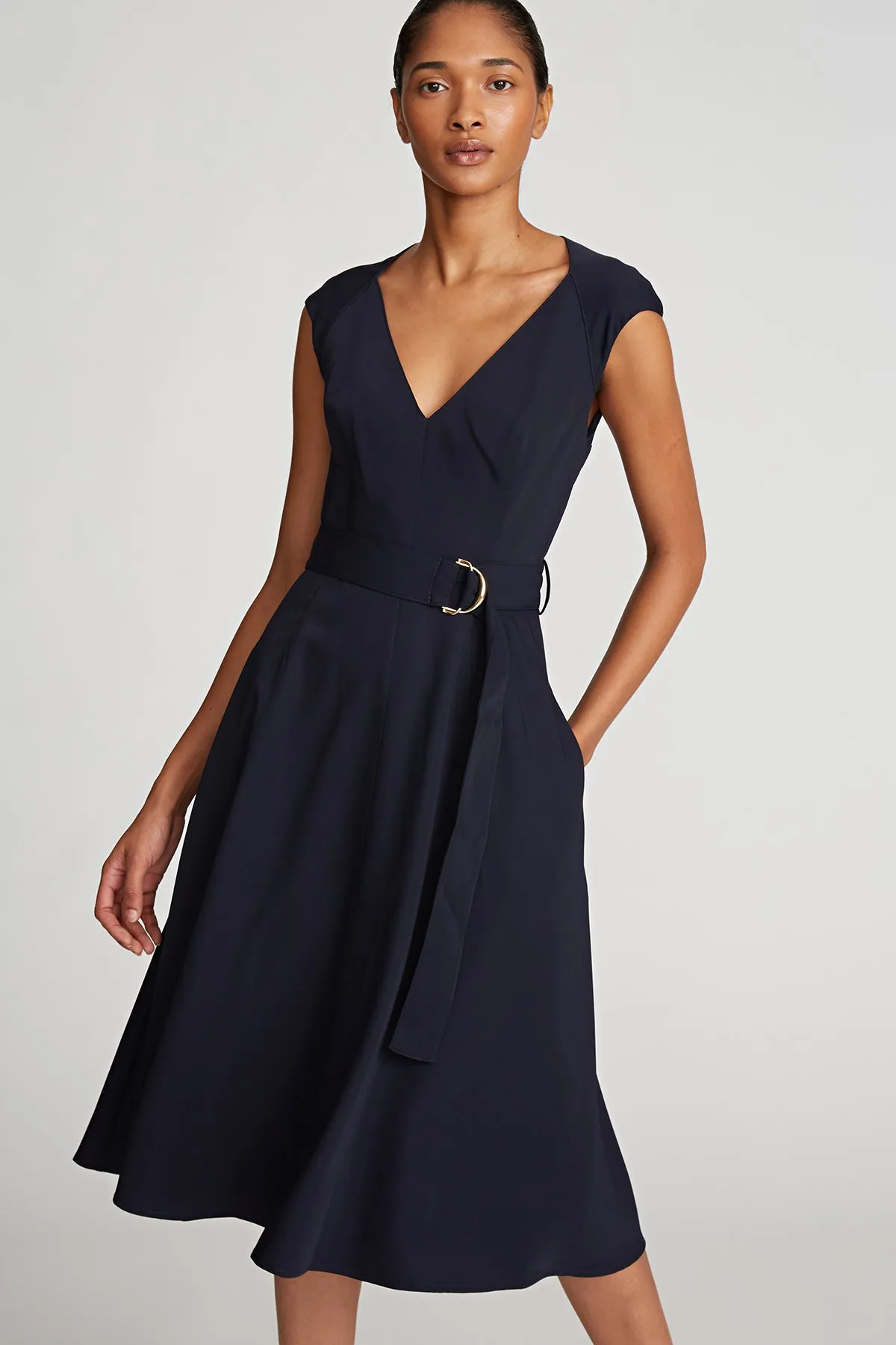 Shelbee Dress In Tech Suiting sold by H by Halston product image thumbnail 4