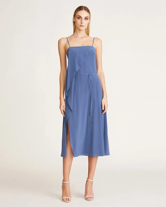 Morgan Draped Slip Dress sold by H by Halston