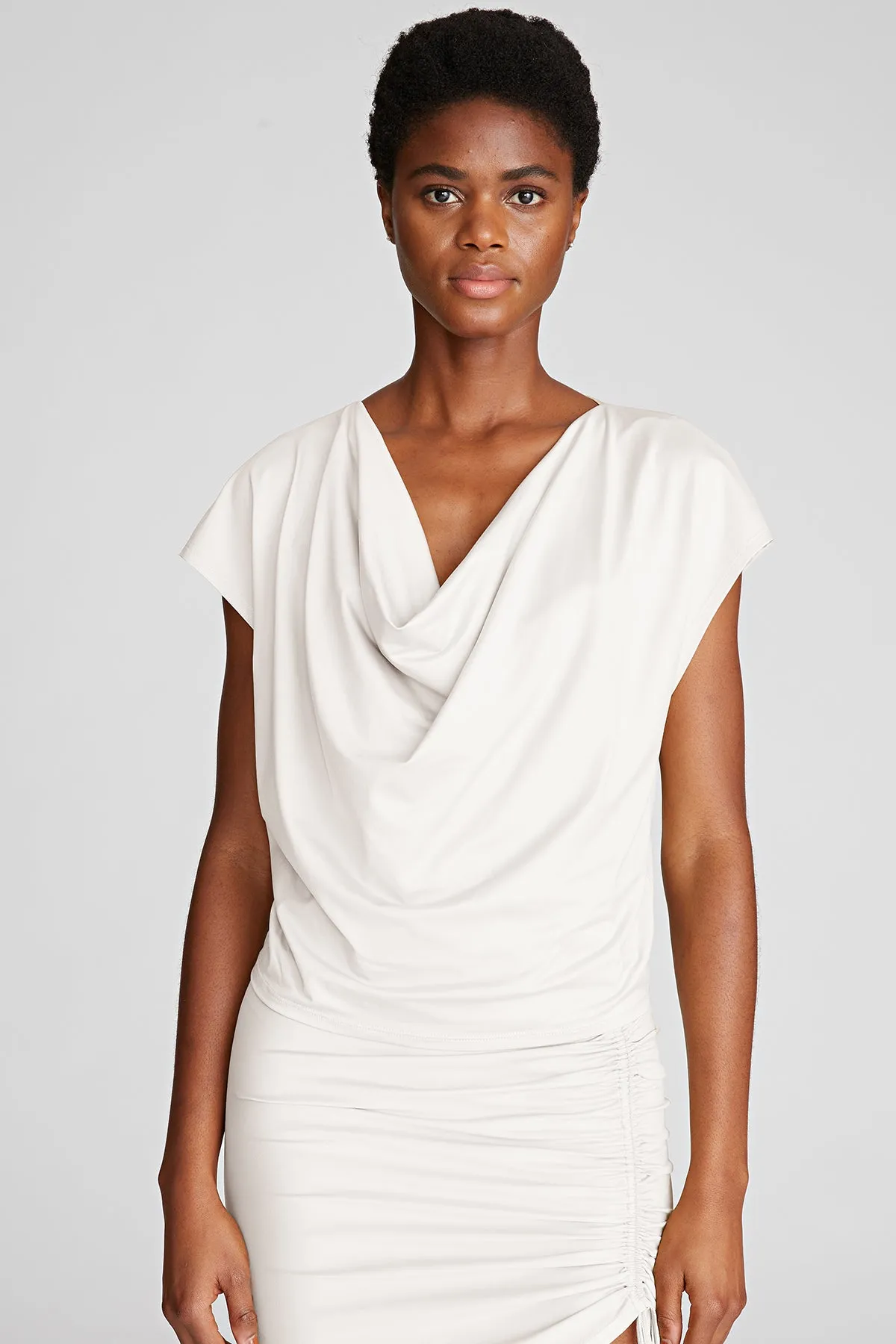 Soto Top In Luxe Jersey sold by H by Halston