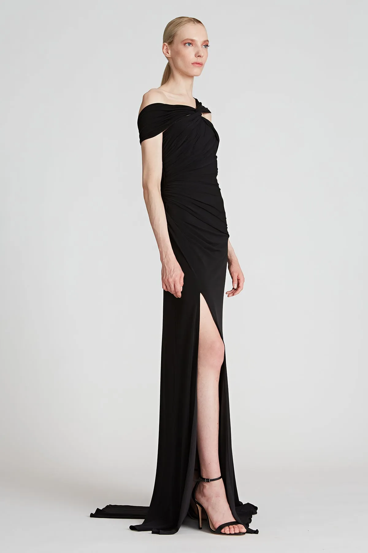 Portia Jersey Gown sold by H by Halston product image thumbnail 5