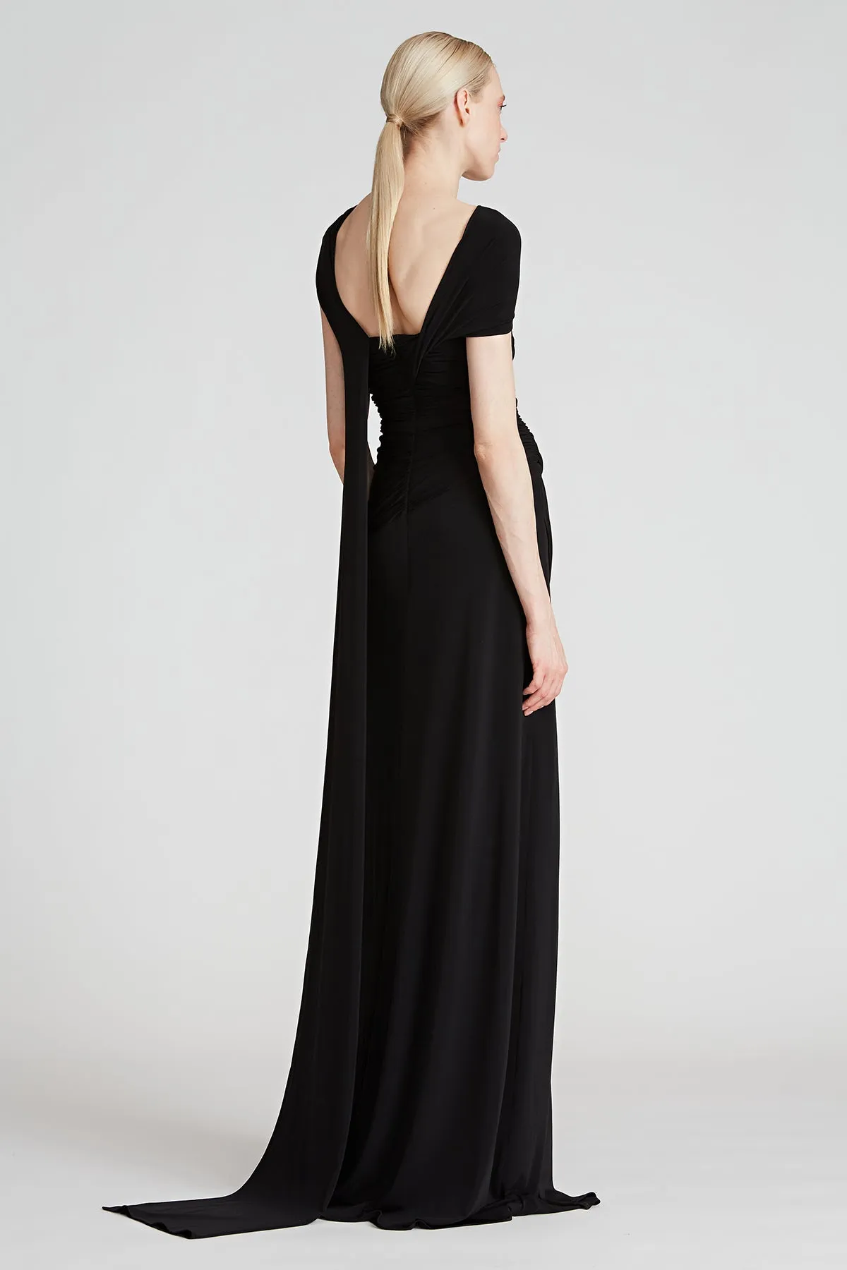 Portia Jersey Gown sold by H by Halston product image thumbnail 2