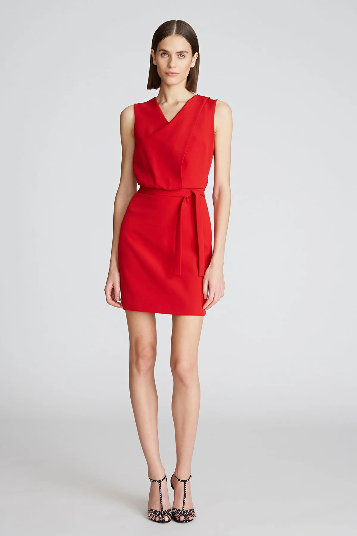 Aisha Dress In Stretch Crepe sold by H by Halston