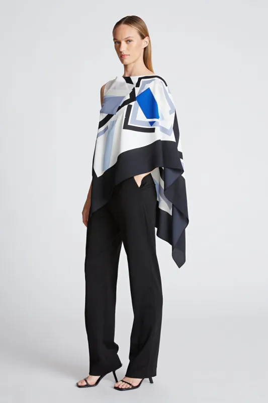 Maggie Top In Crepe De Chine sold by H by Halston