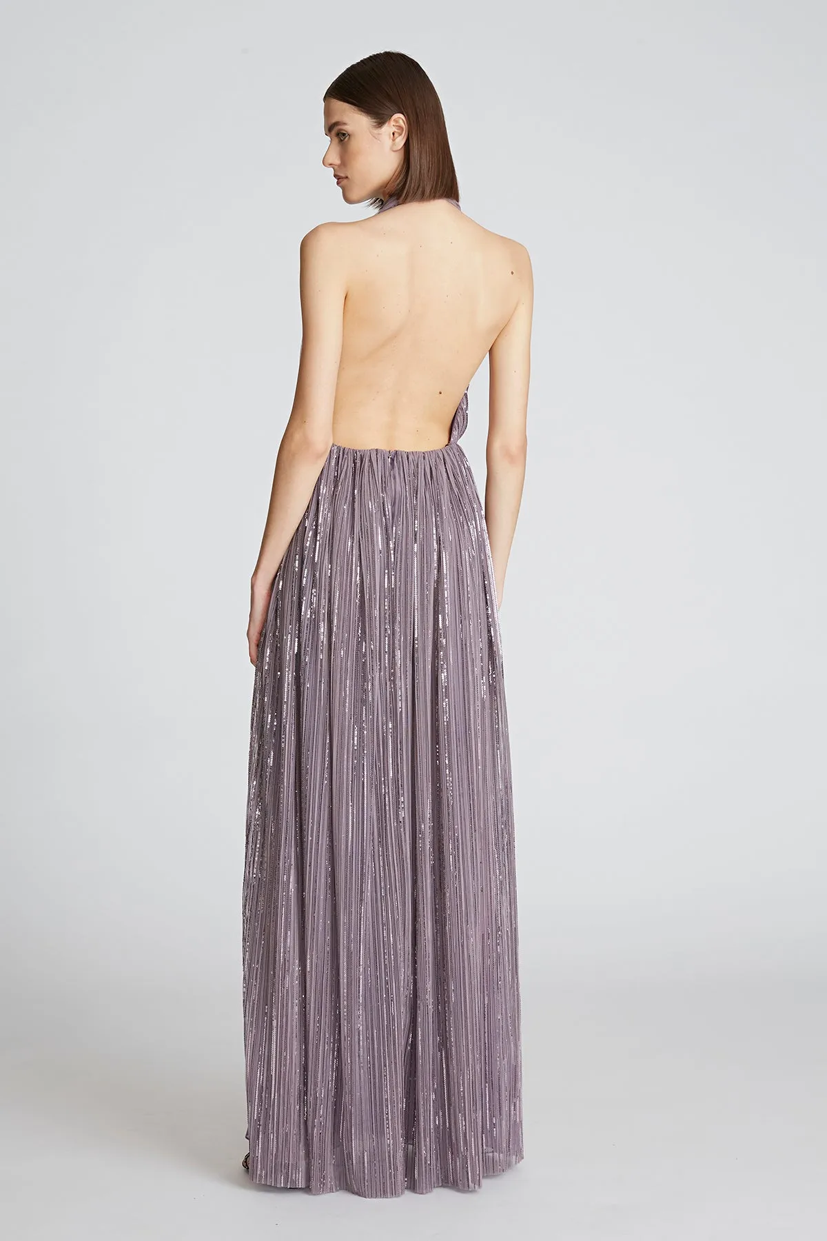Valery Gown In Pleated Sequins sold by H by Halston product image thumbnail 2