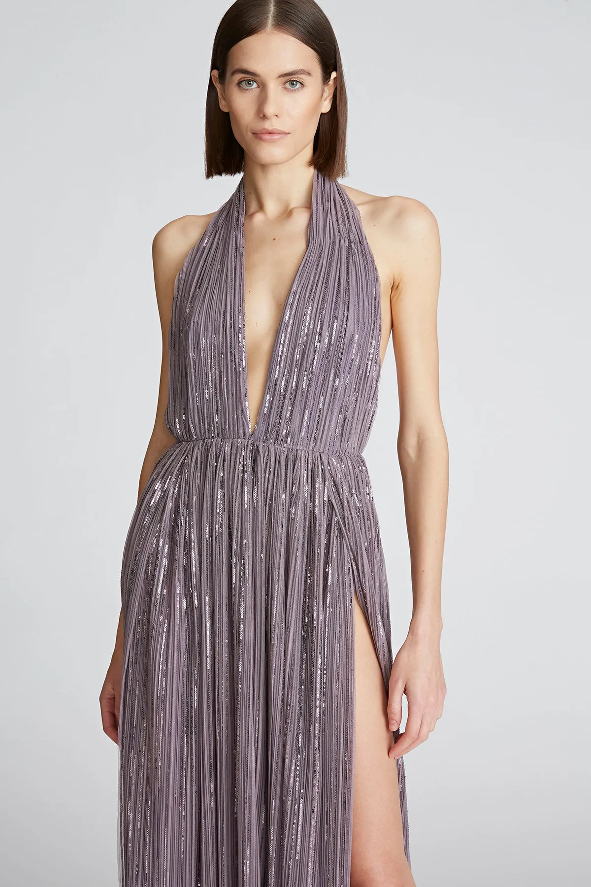Valery Gown In Pleated Sequins sold by H by Halston product image thumbnail 4