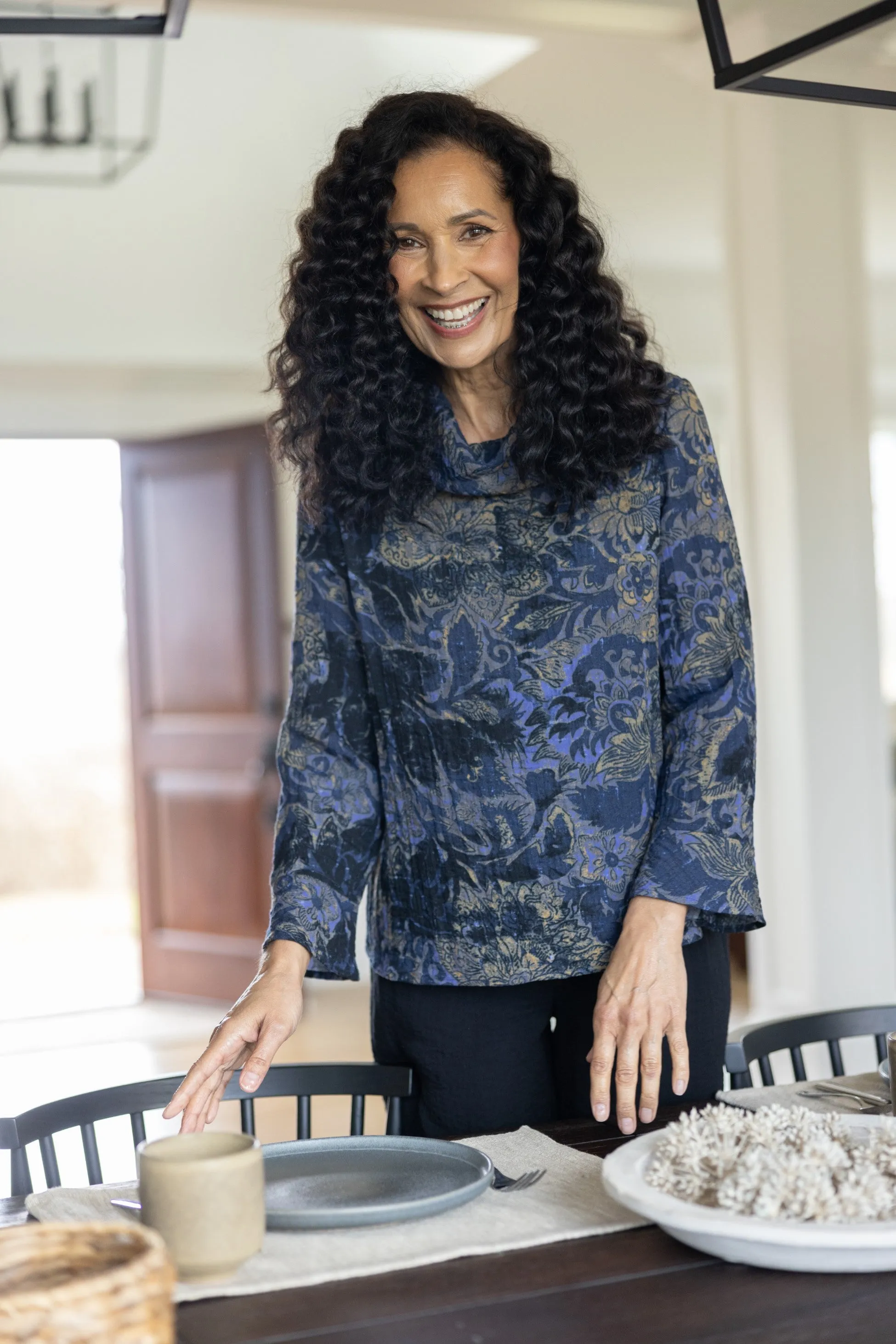 Express Travel Jacobian Floral Cowl Pullover sold by Habitat product image thumbnail 4