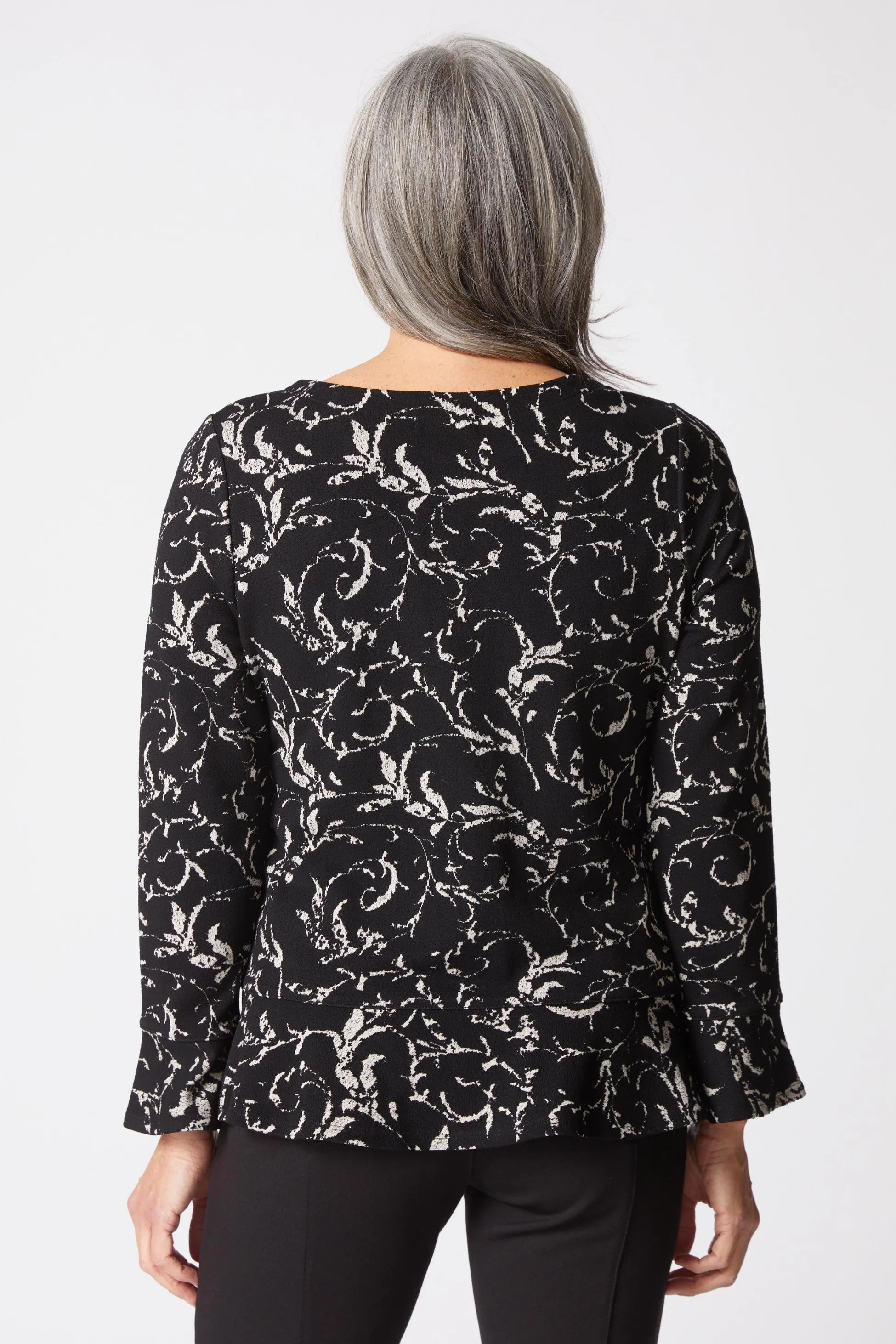 Jacquard Scroll Peplum Top sold by Habitat product image thumbnail 3