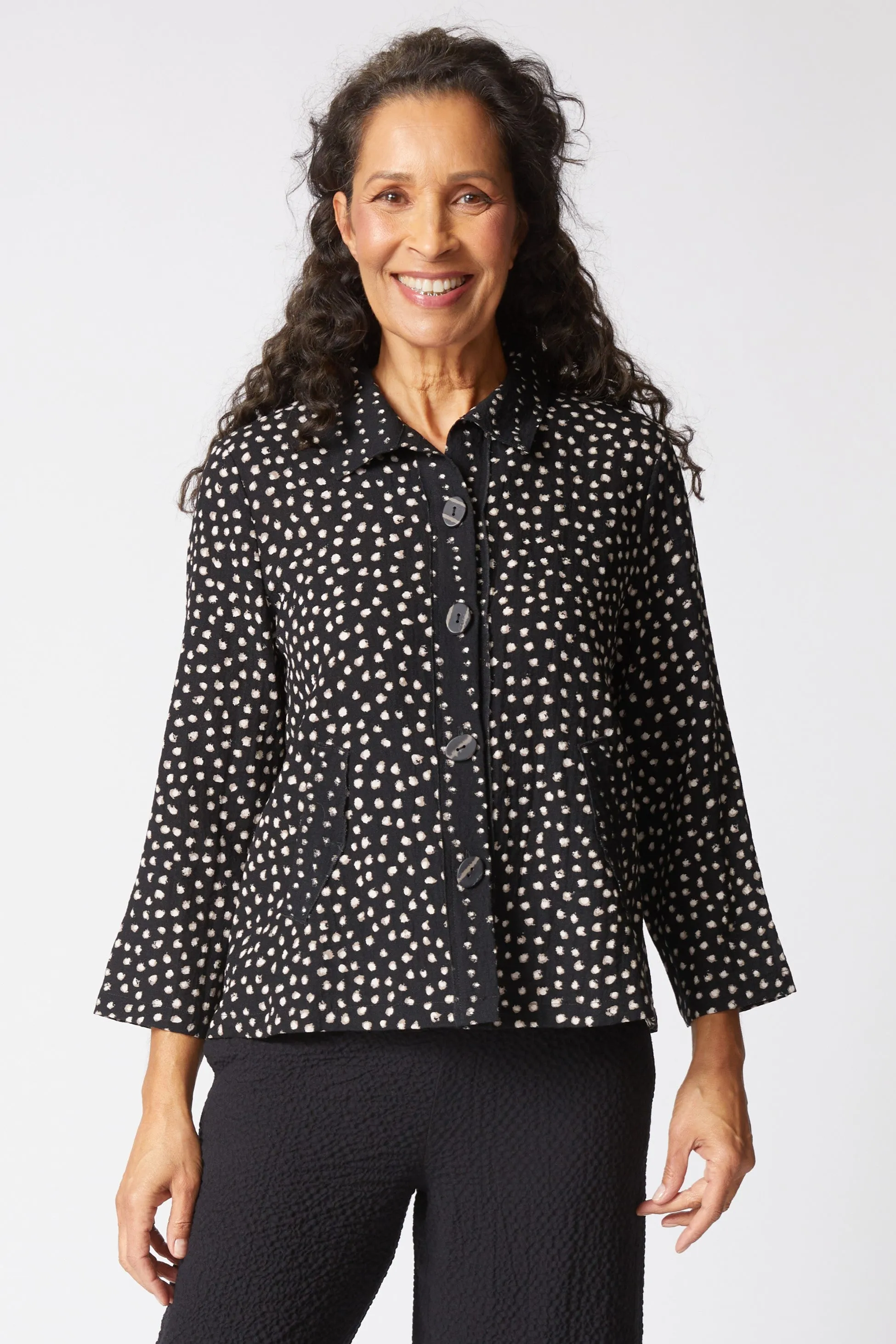 Express Travel Organic Dot Pleat Back Jacket sold by Habitat
