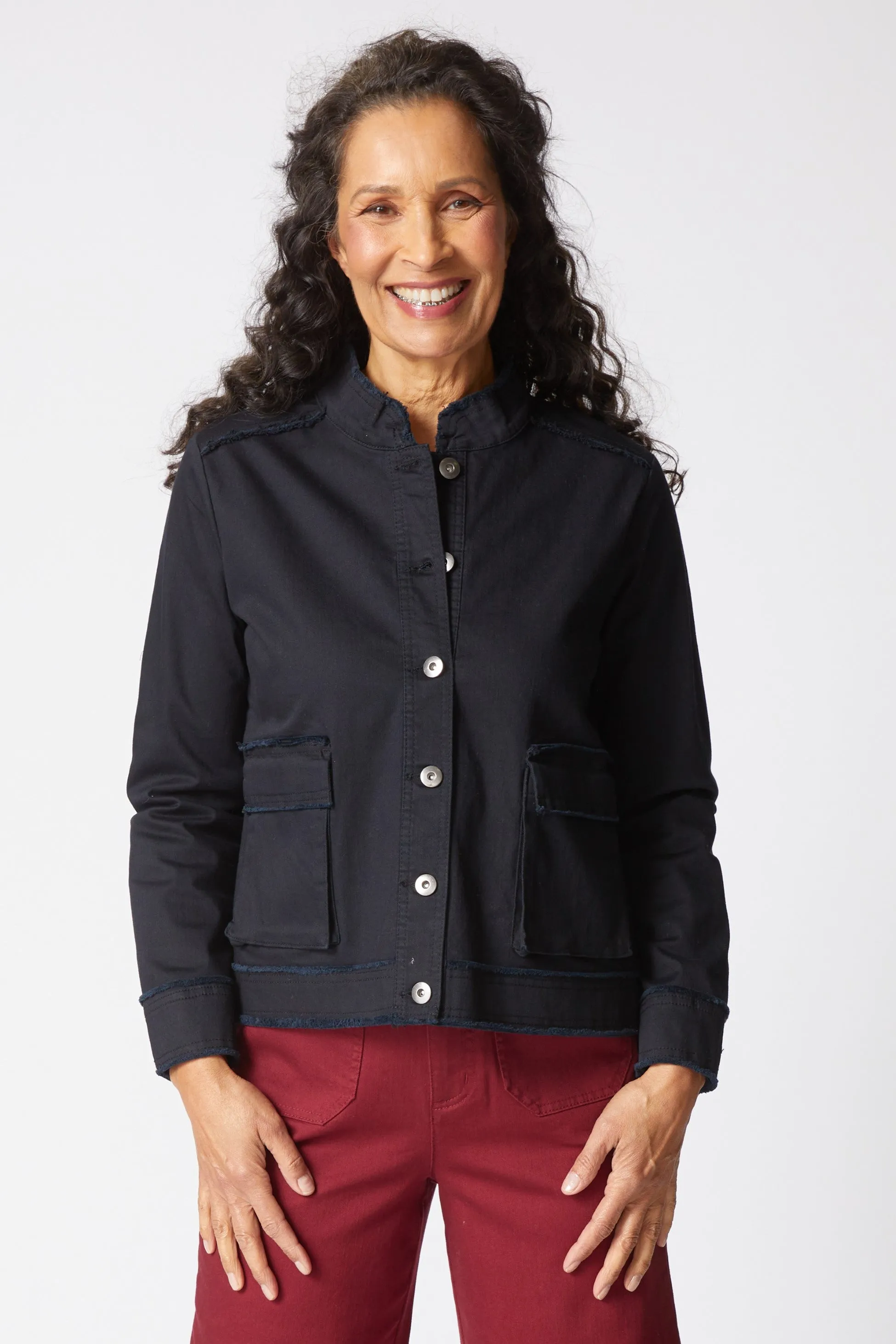 Stretch Canvas Fringe Jacket sold by Habitat product image thumbnail 5