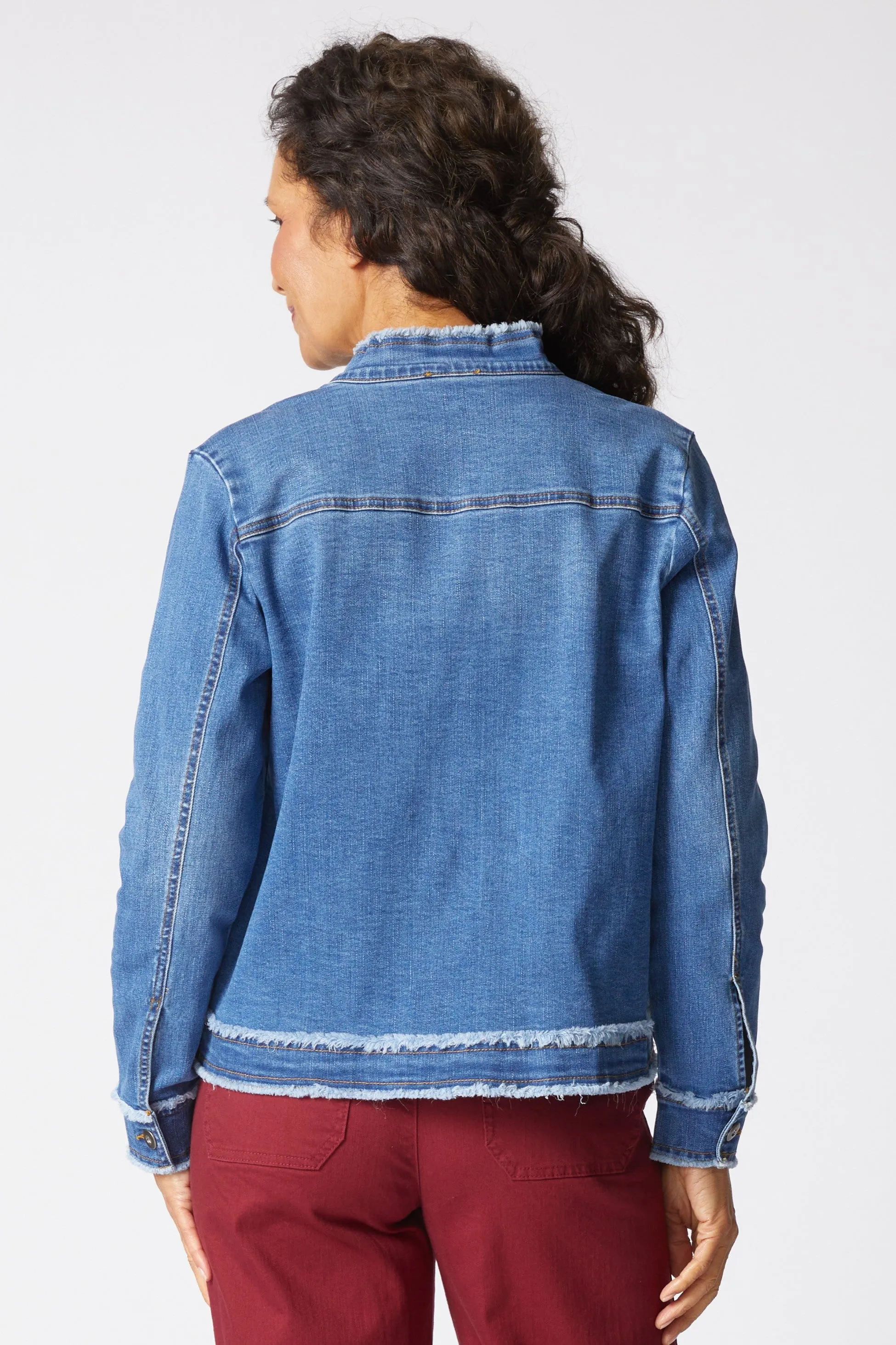 Stretch Canvas Fringe Jacket sold by Habitat product image thumbnail 3