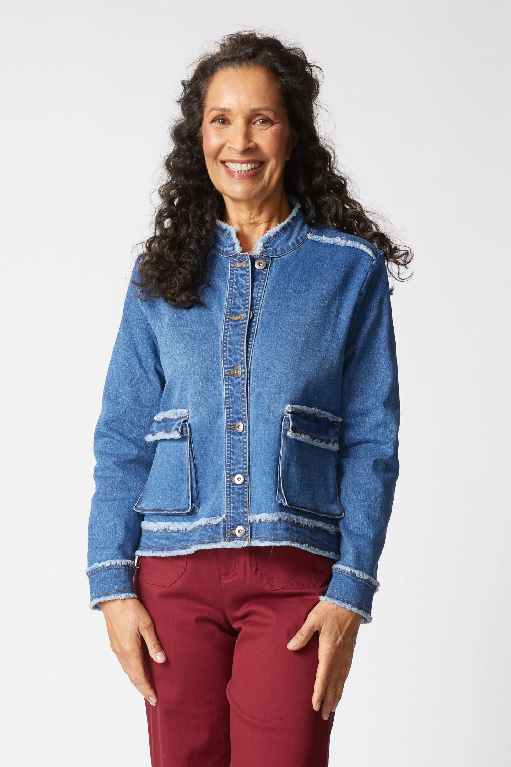 Stretch Canvas Fringe Jacket sold by Habitat product image thumbnail 2