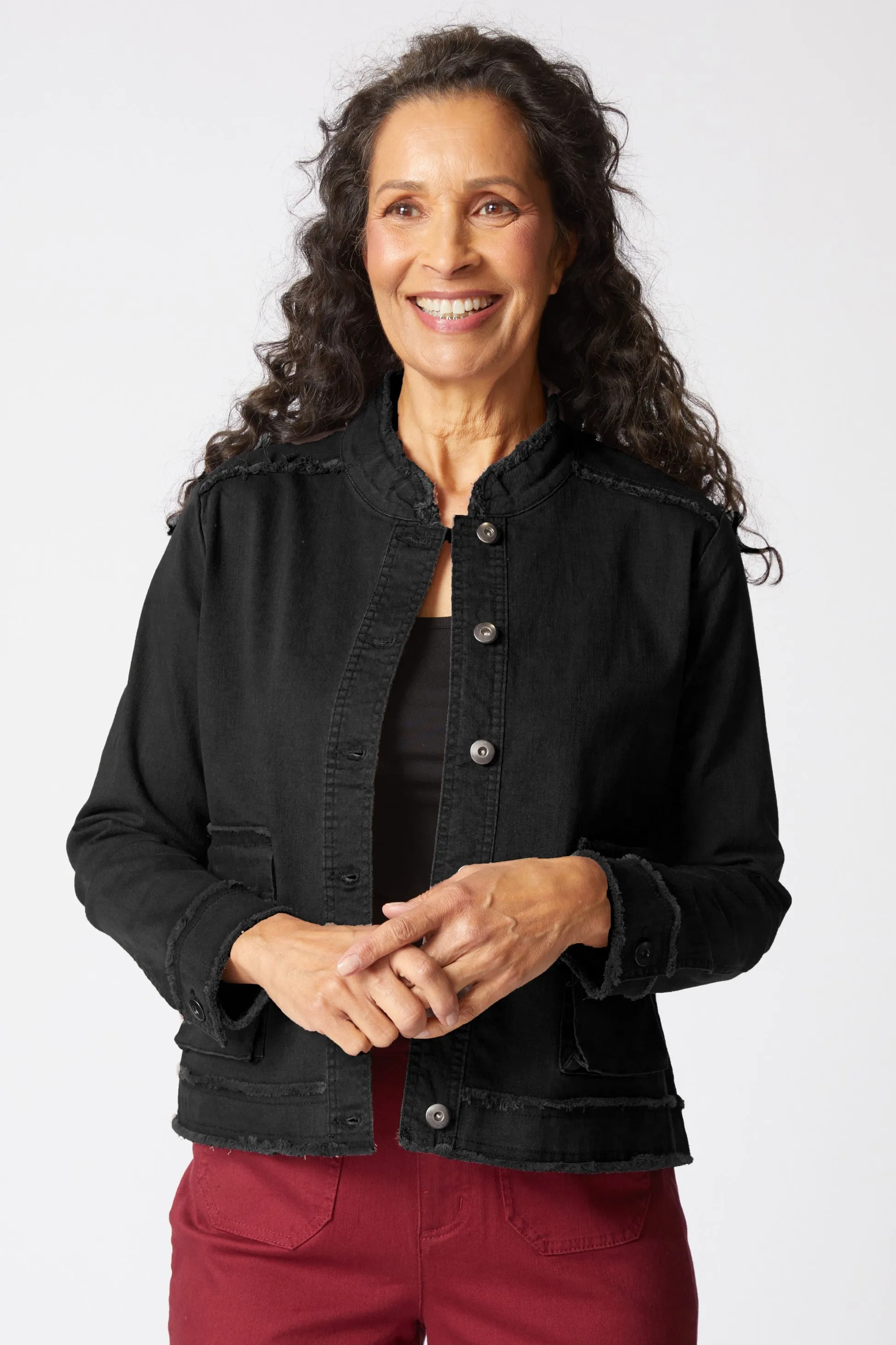 Stretch Canvas Fringe Jacket sold by Habitat product image thumbnail 4