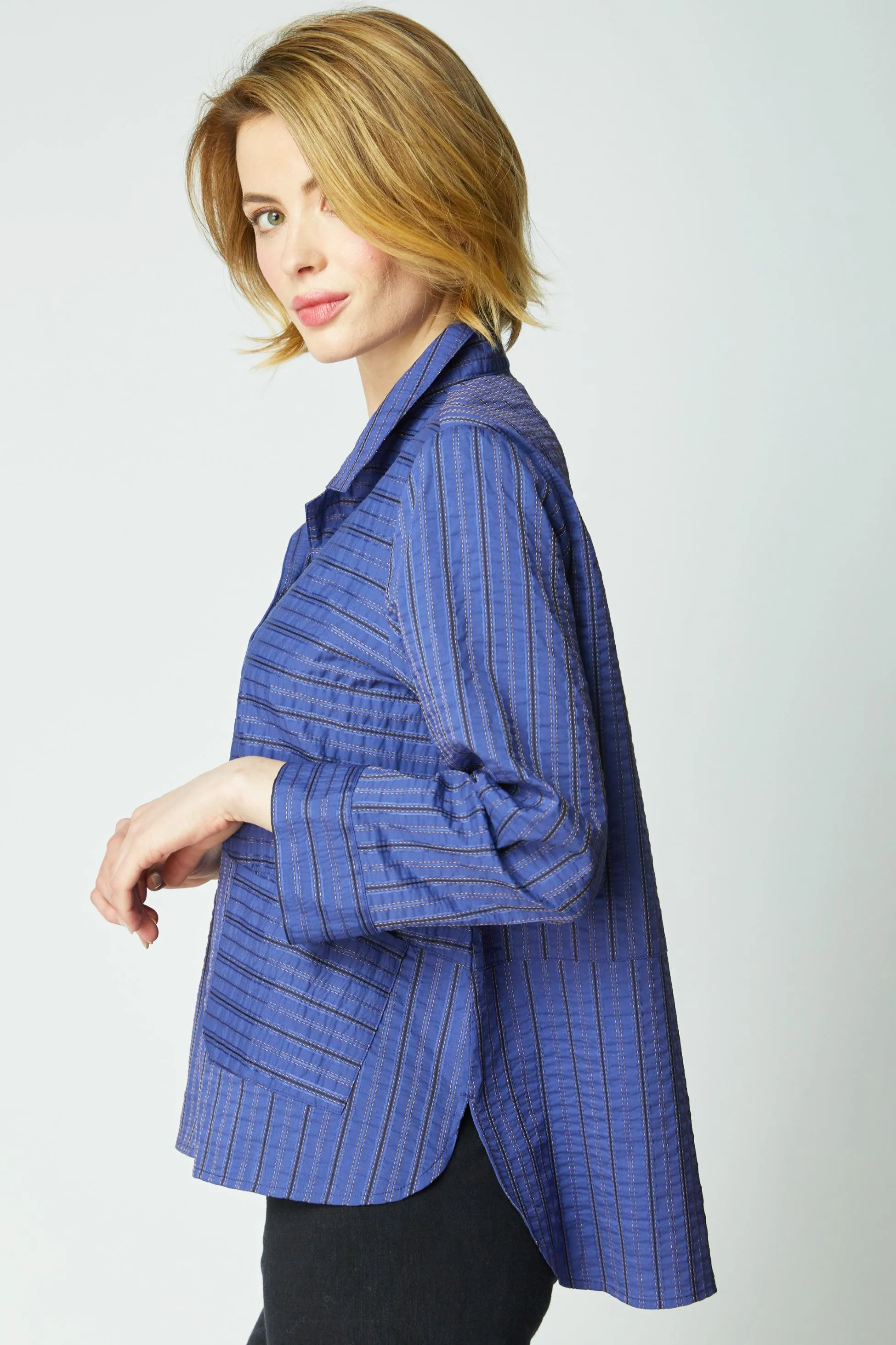 Eastside Stripe Shirt Jacket sold by Habitat product image thumbnail 4