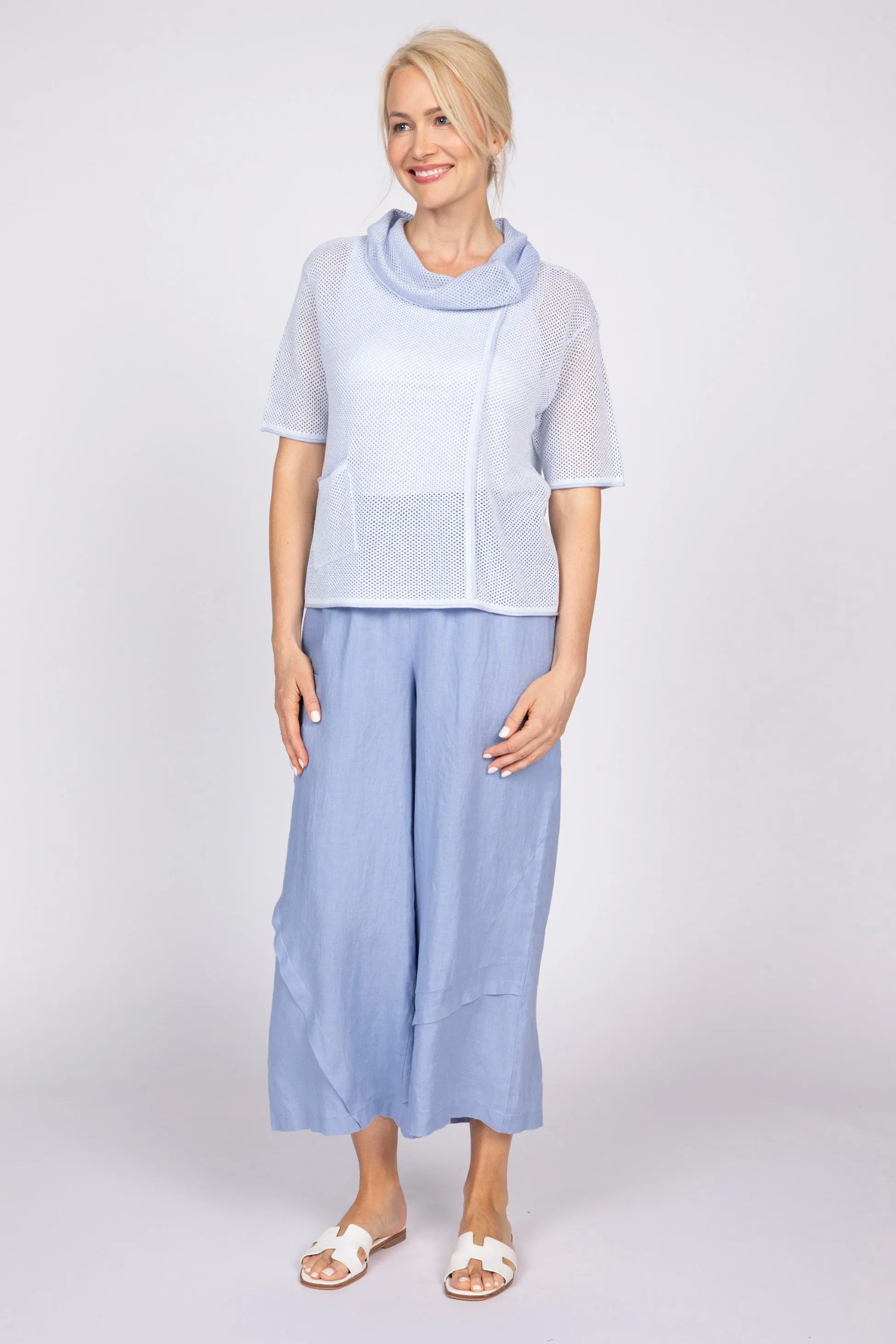 Mesh Stitch Drape Neck Topper sold by Habitat product image thumbnail 4