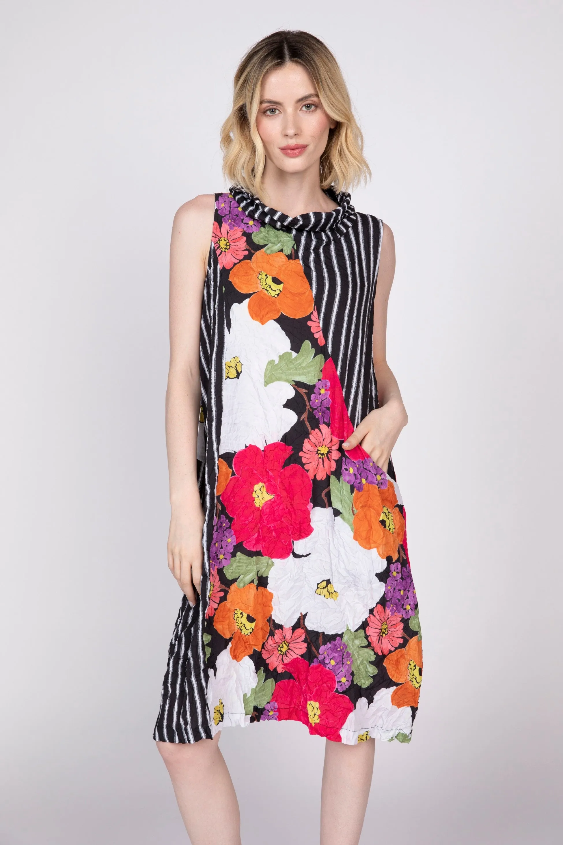 Siesta Floral Crinkle Crepe Every Where Dress sold by Habitat product image thumbnail 3