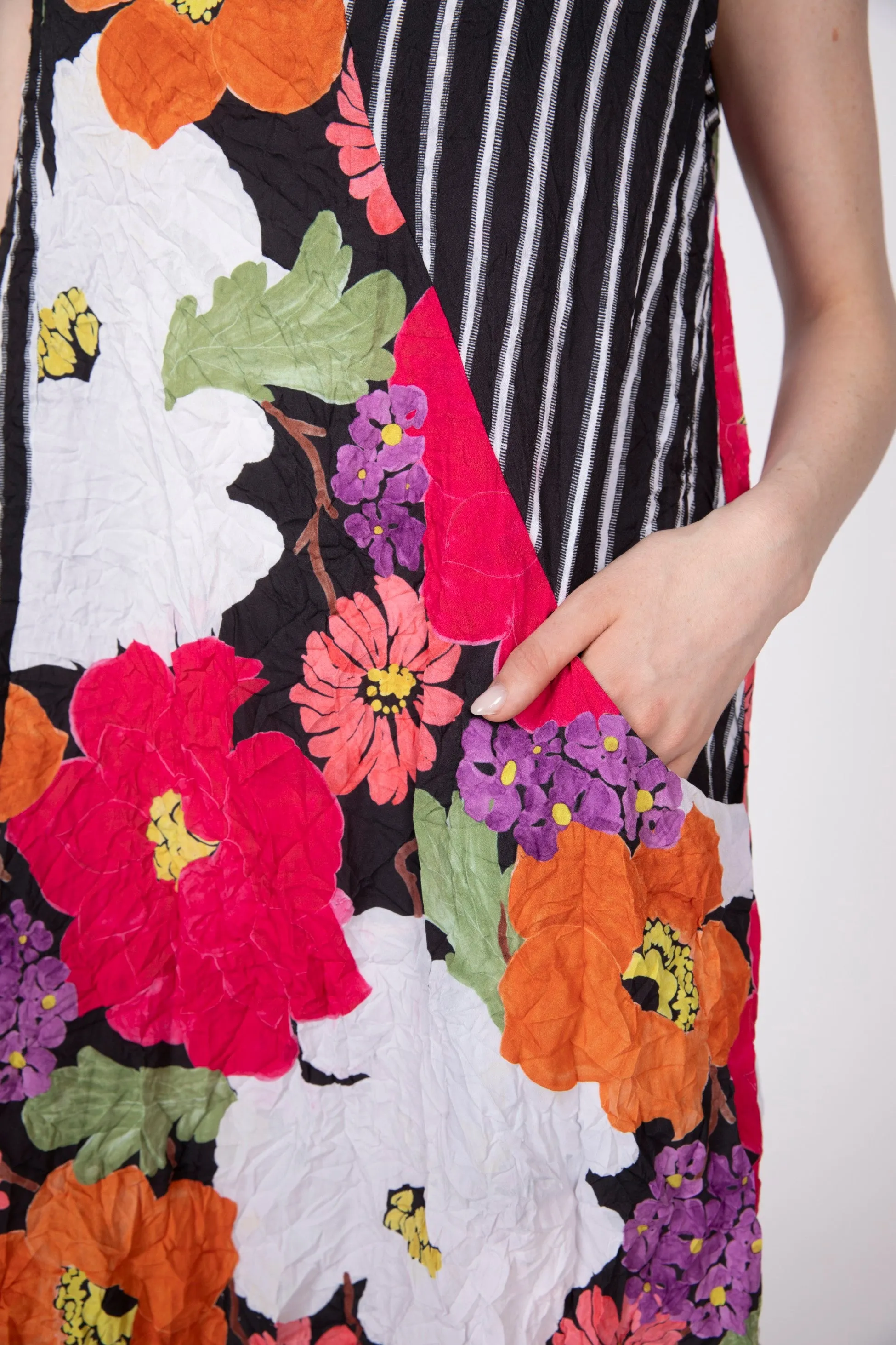 Siesta Floral Crinkle Crepe Every Where Dress sold by Habitat product image thumbnail 5