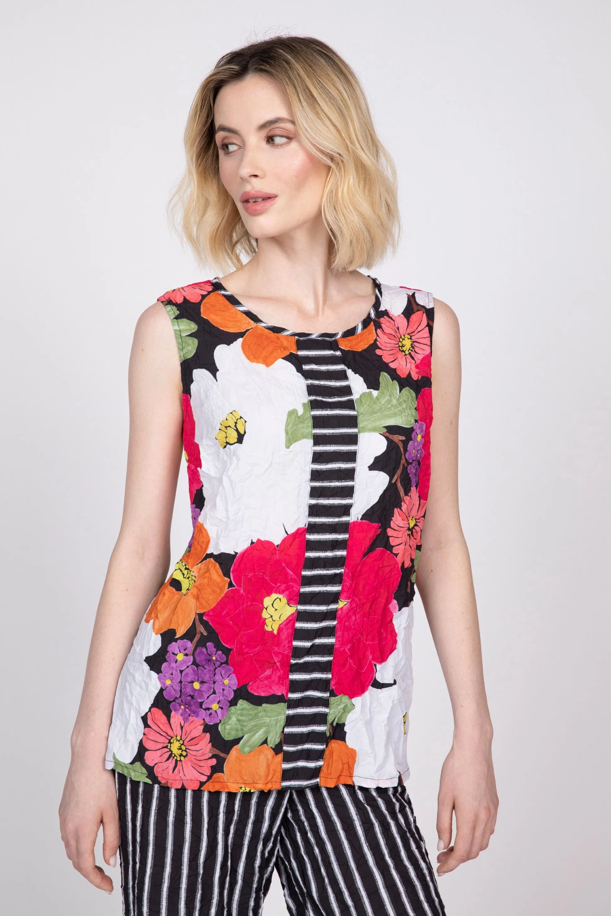 Siesta Floral Crinkle Crepe Swing Top sold by Habitat product image thumbnail 2