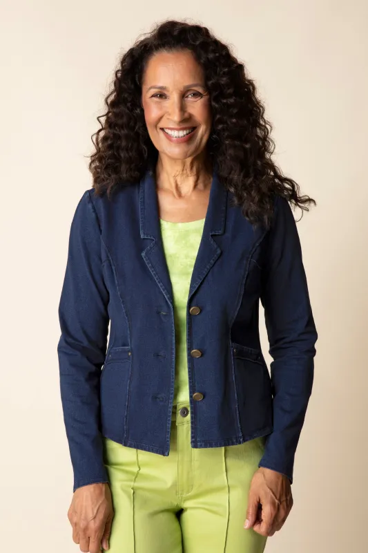 Stonewash Knit Denim South Side Jacket made by Habitat