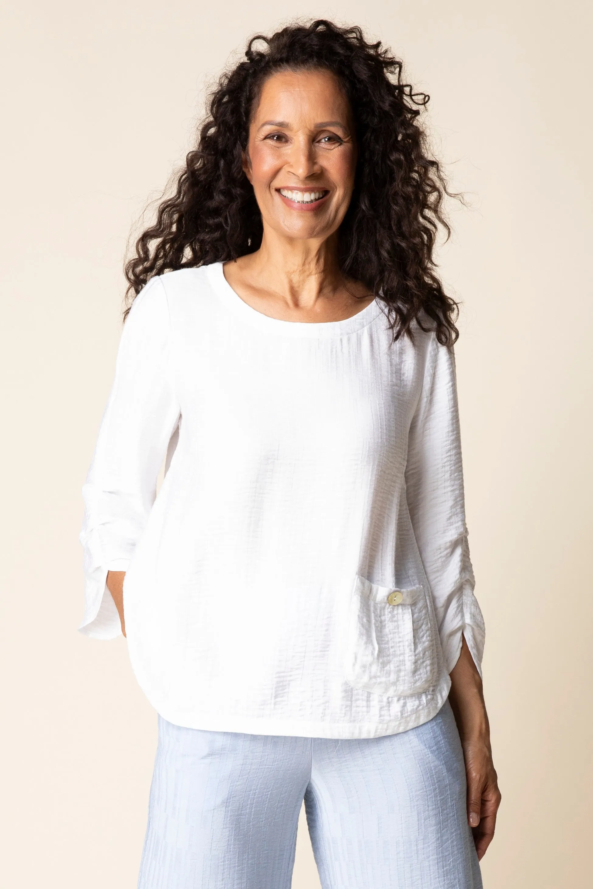 Whisper Jacquard Rayon Pleat Top sold by Habitat product image thumbnail 5