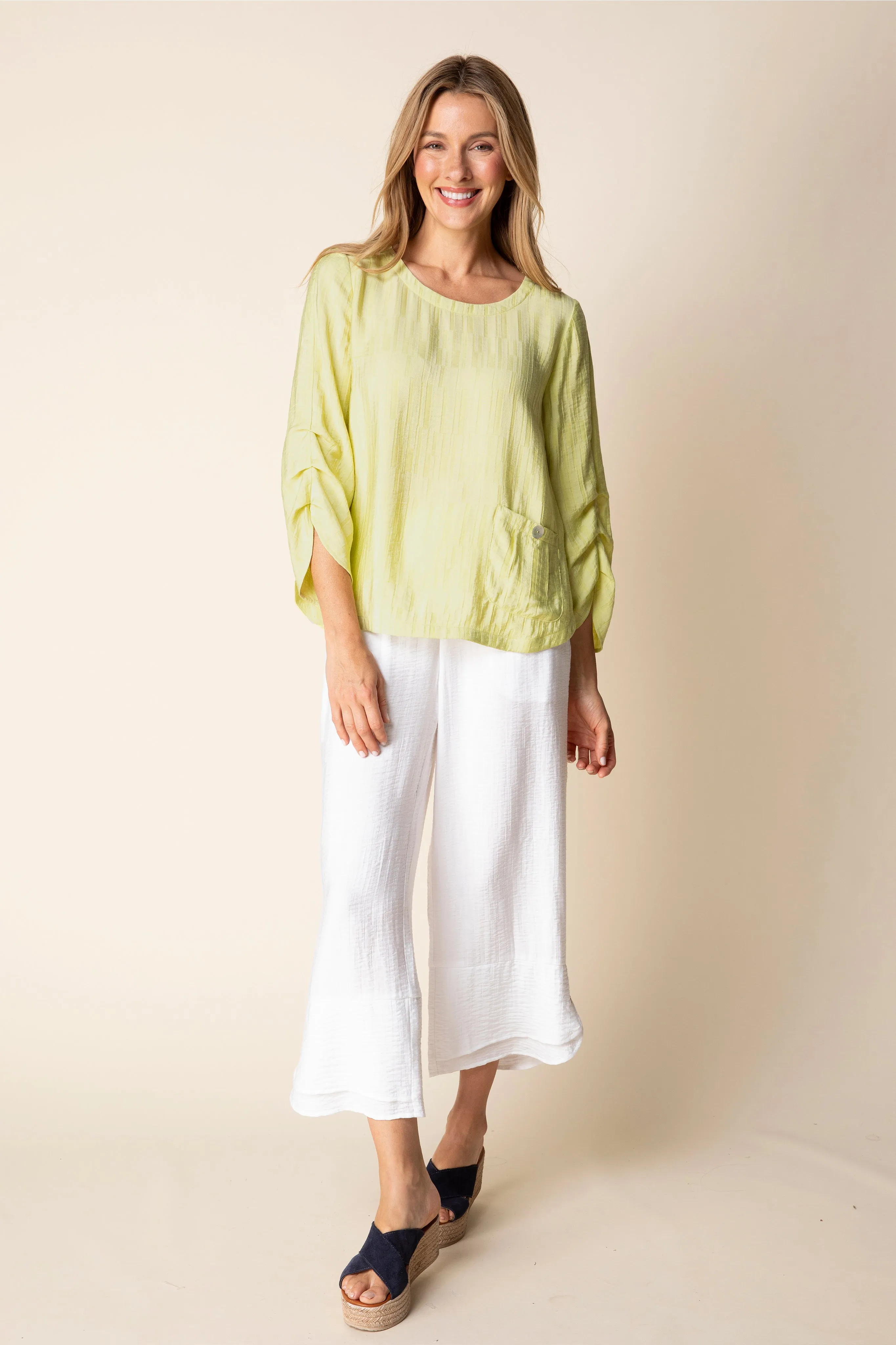 Whisper Jacquard Rayon Pleat Top sold by Habitat product image thumbnail 3