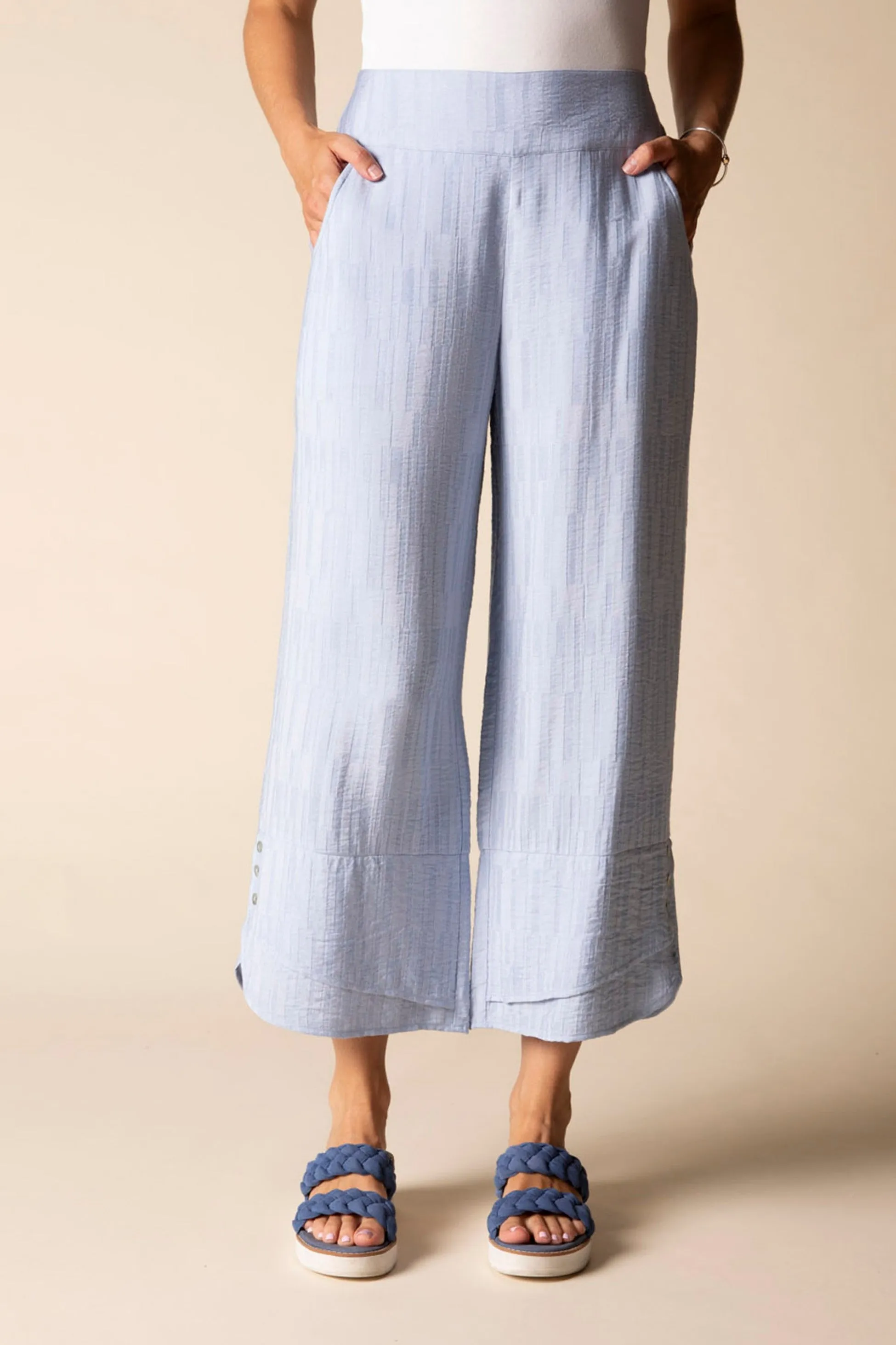 Whisper Jacquard Rayon Crop Pant sold by Habitat product image thumbnail 3