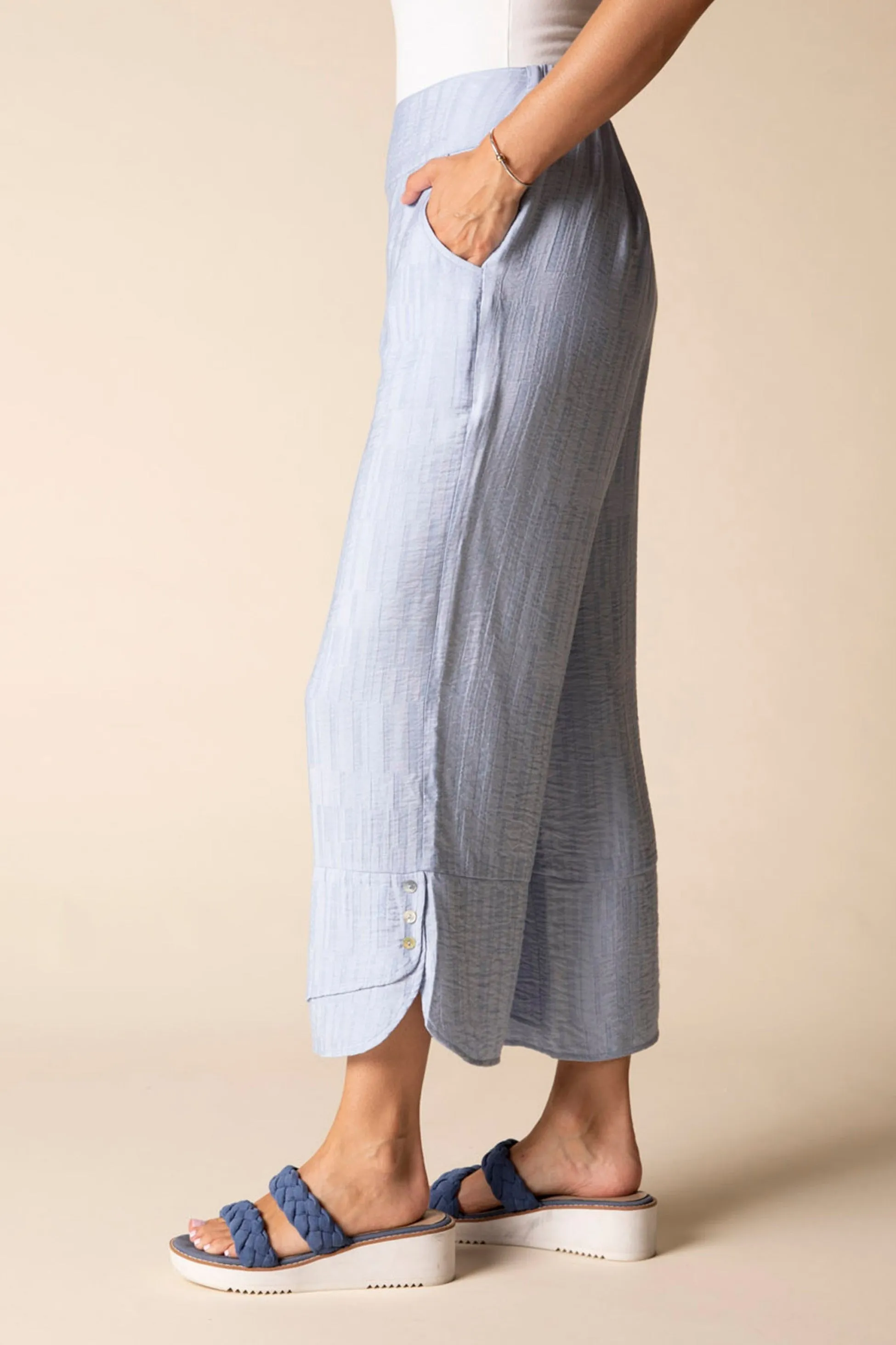 Whisper Jacquard Rayon Crop Pant sold by Habitat product image thumbnail 4