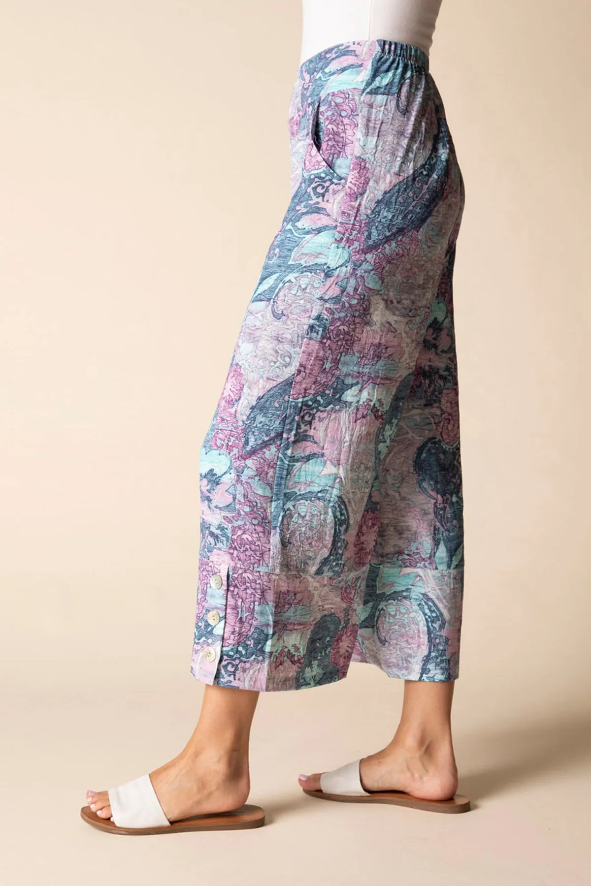 Destination Unknown Button Hem Crop Pant sold by Habitat product image thumbnail 2