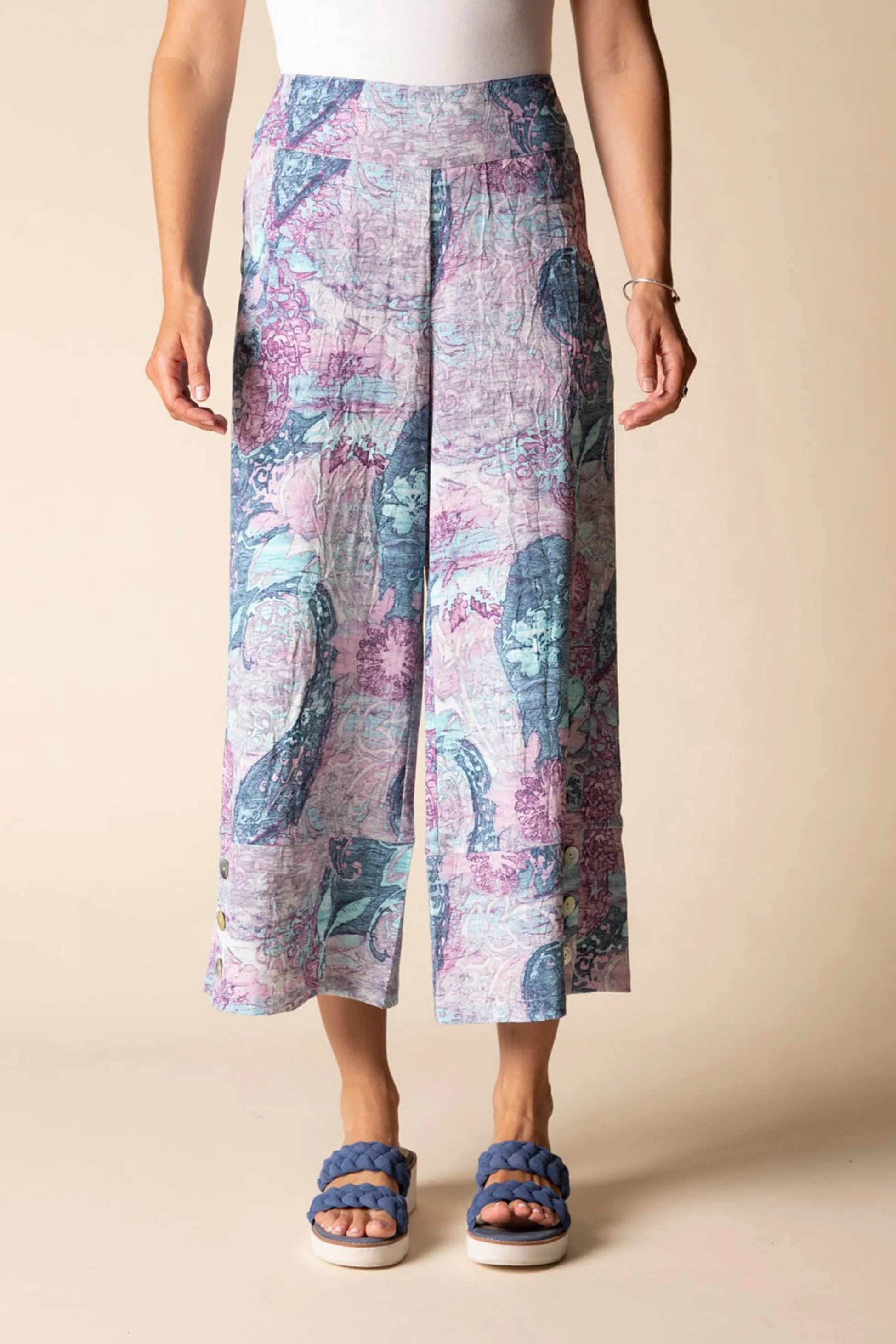 Destination Unknown Button Hem Crop Pant sold by Habitat product image thumbnail 3