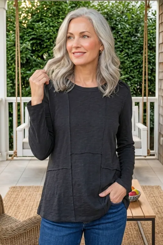Cotton Pebble Seamed Tunic made by Habitat