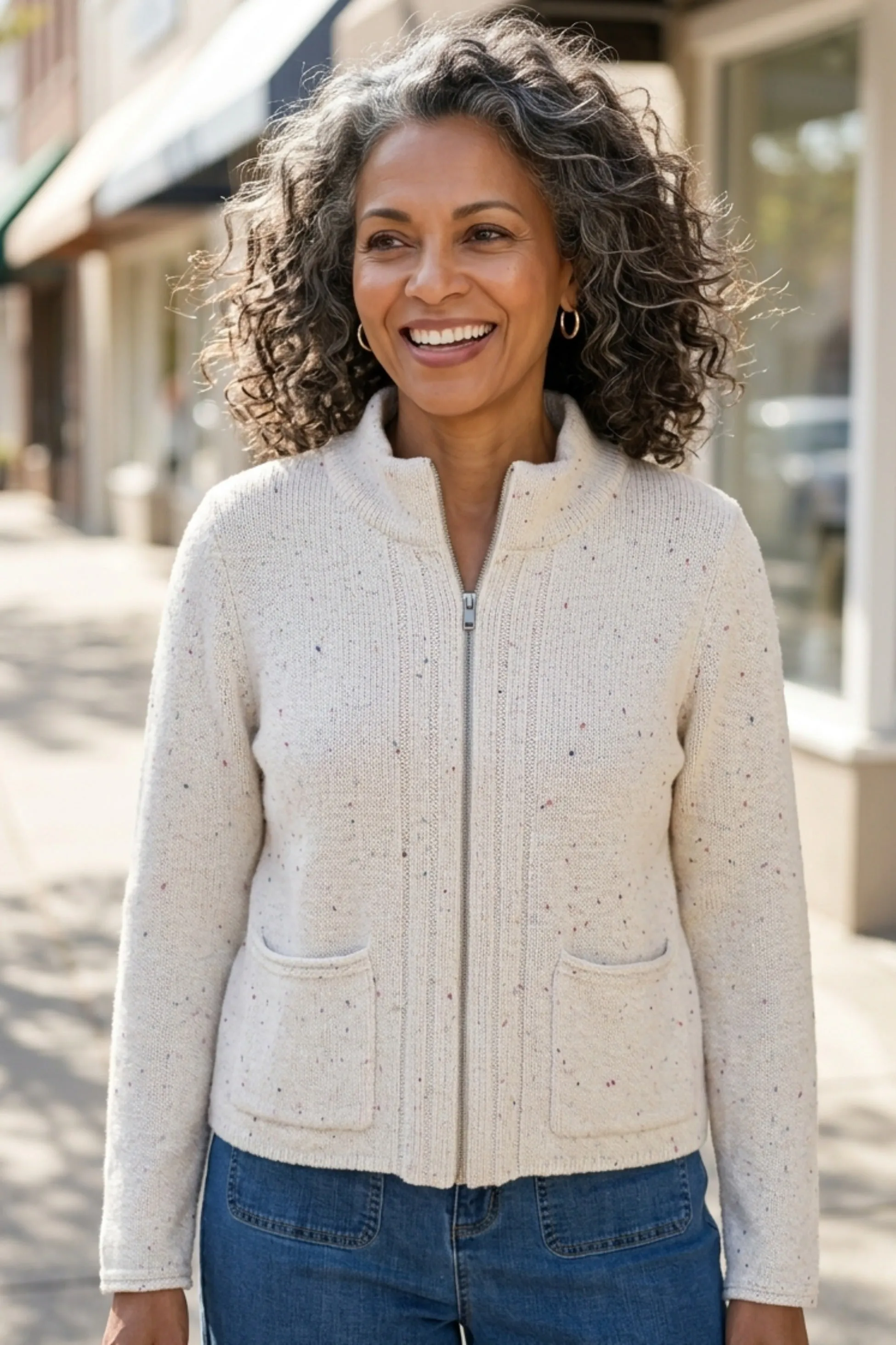 Harvest Tweed Zip Cardi sold by Habitat product image thumbnail 3