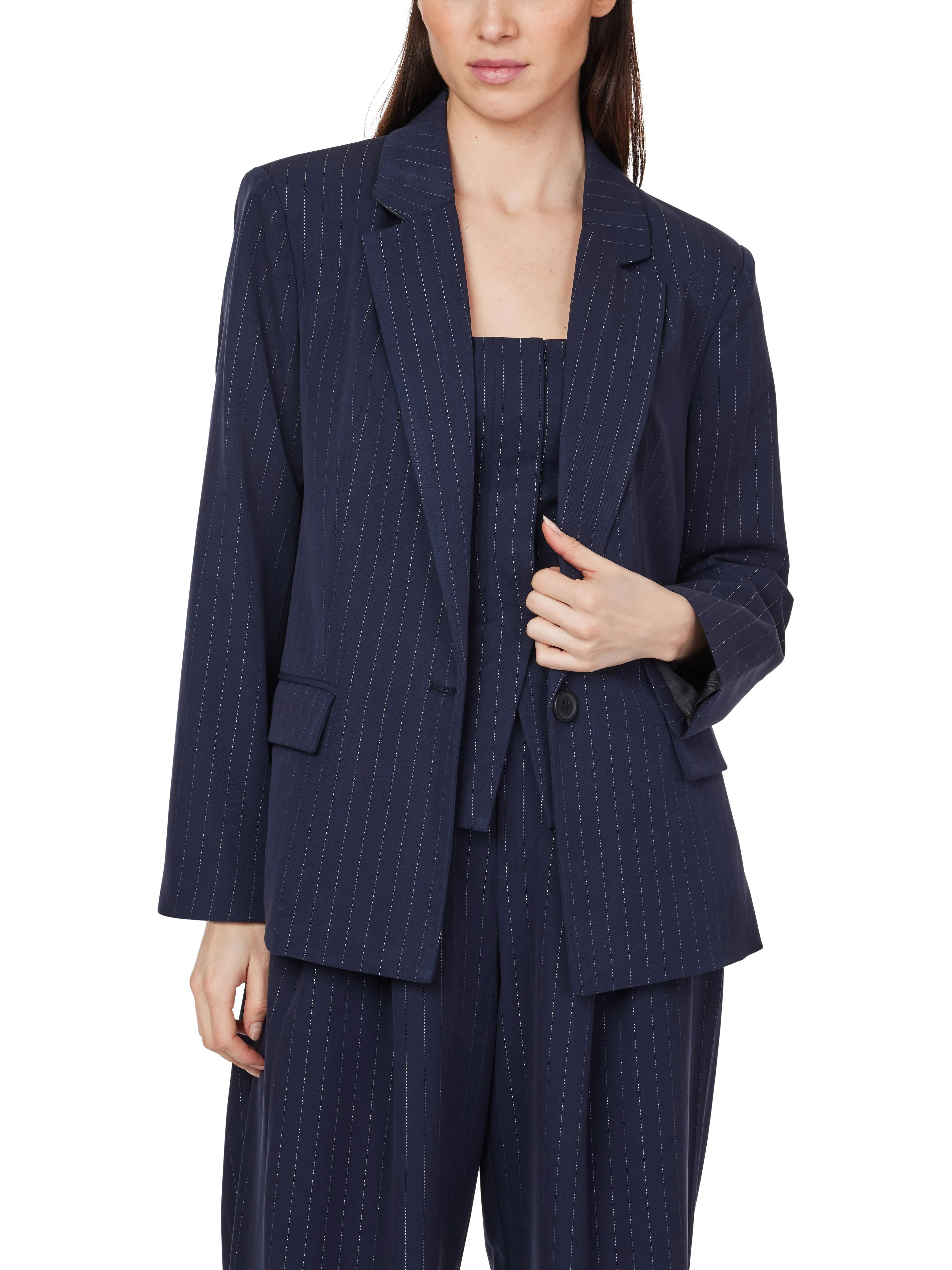 Pinstripe Blazer sold by Habitual