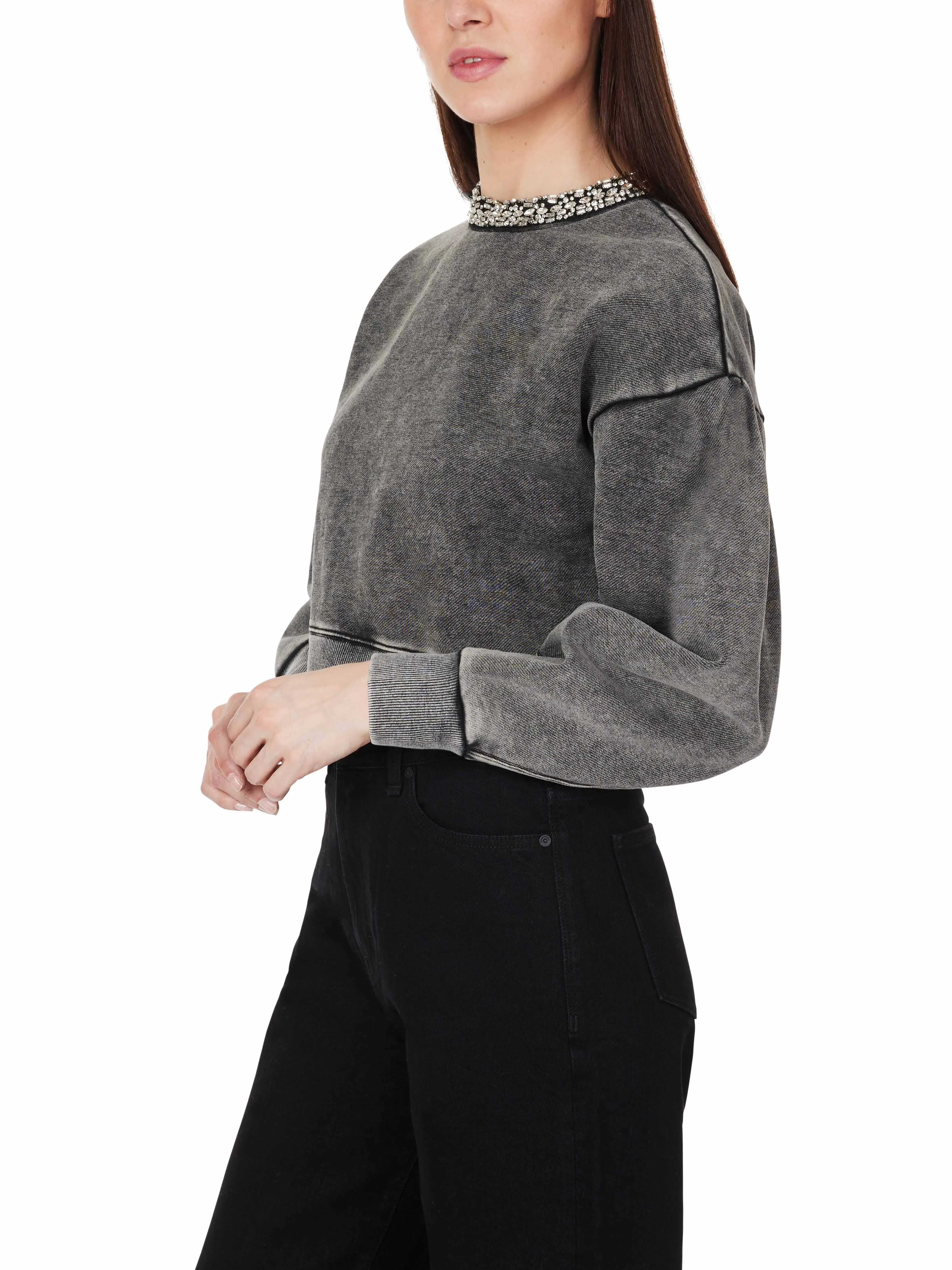 Embellished Crewneck Sweatshirt sold by Habitual product image thumbnail 2