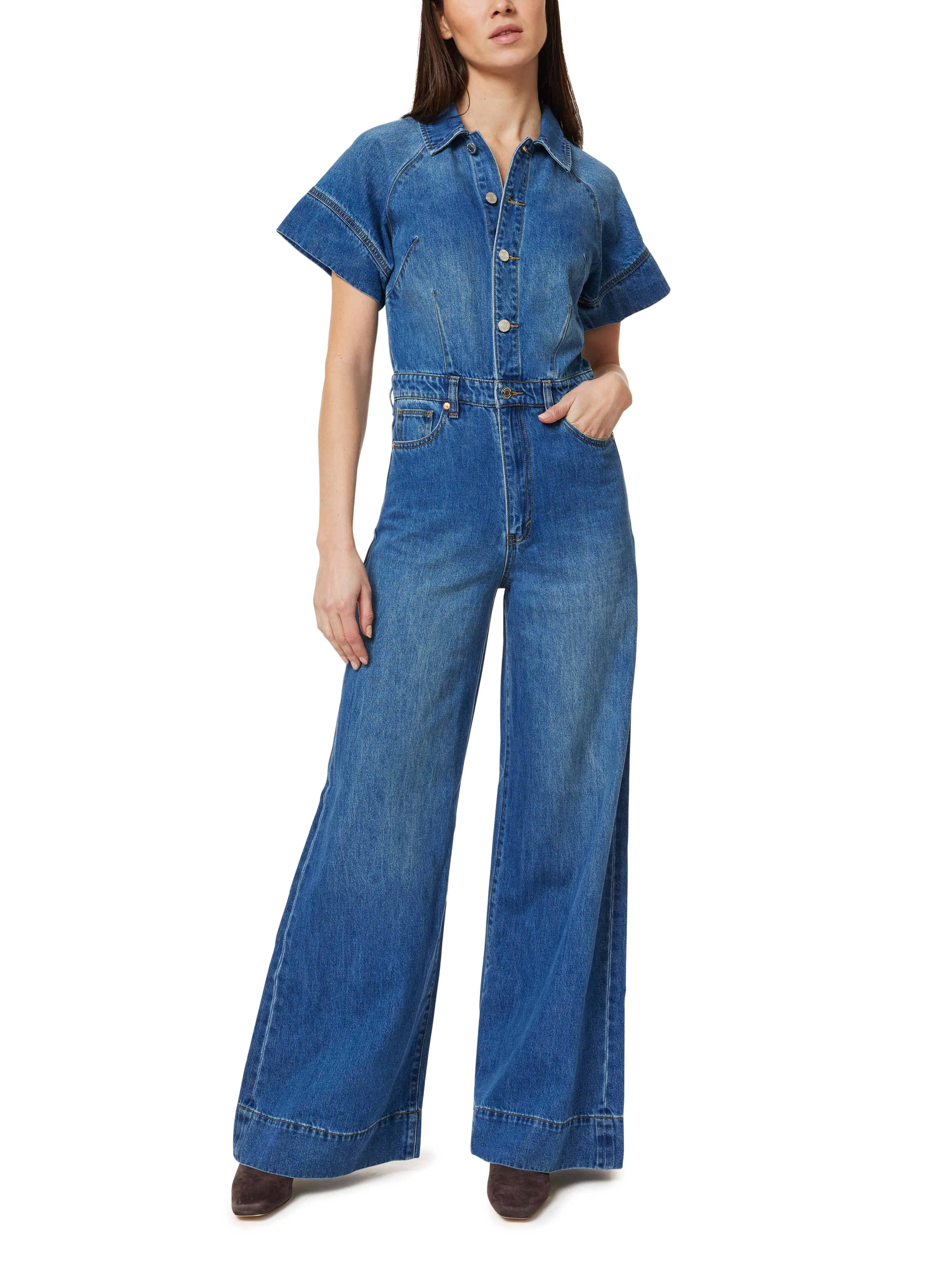 Relaxed Flare Jumpsuit sold by Habitual