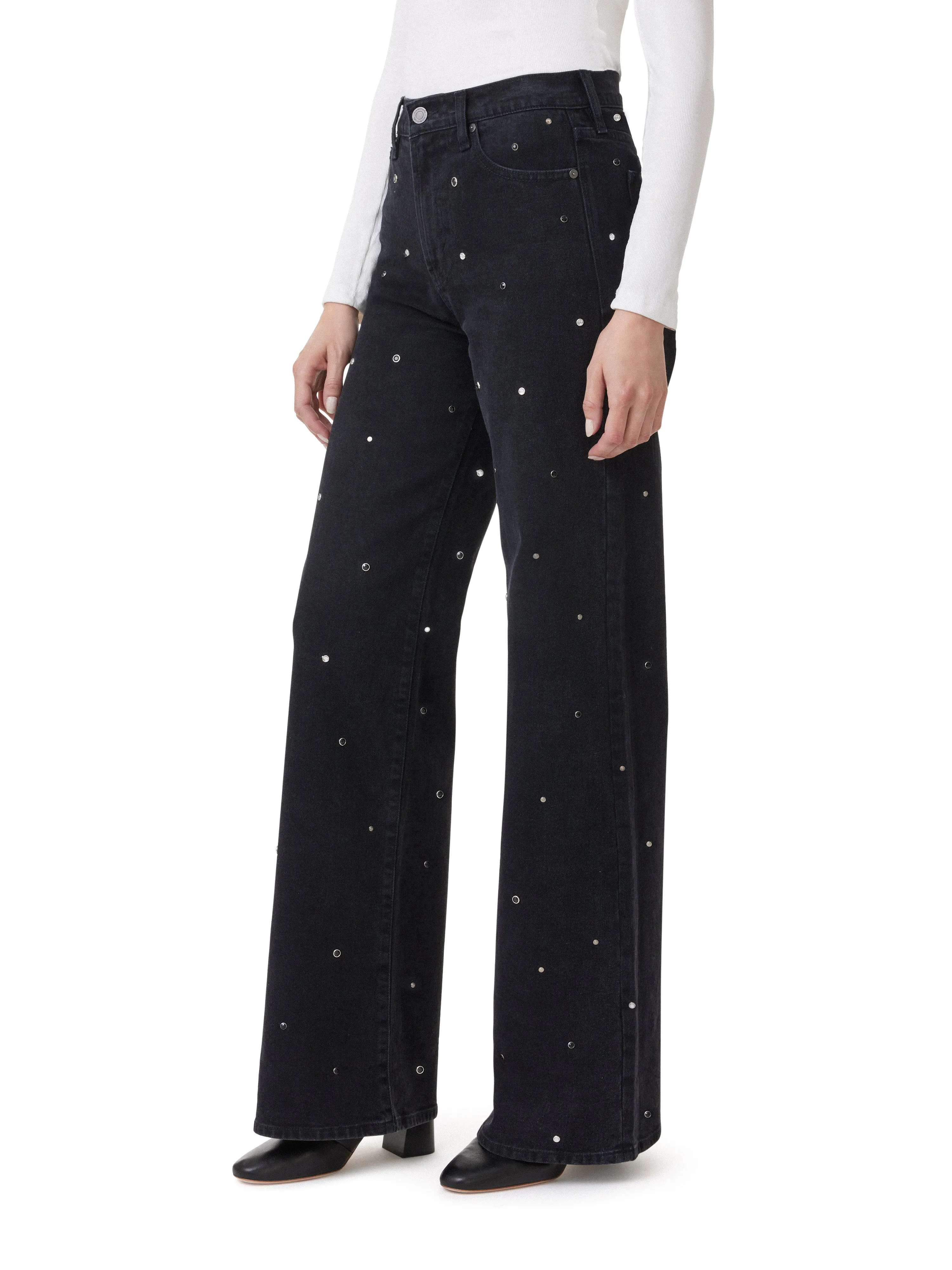 Wide Leg Grommet Jeans sold by Habitual product image thumbnail 2