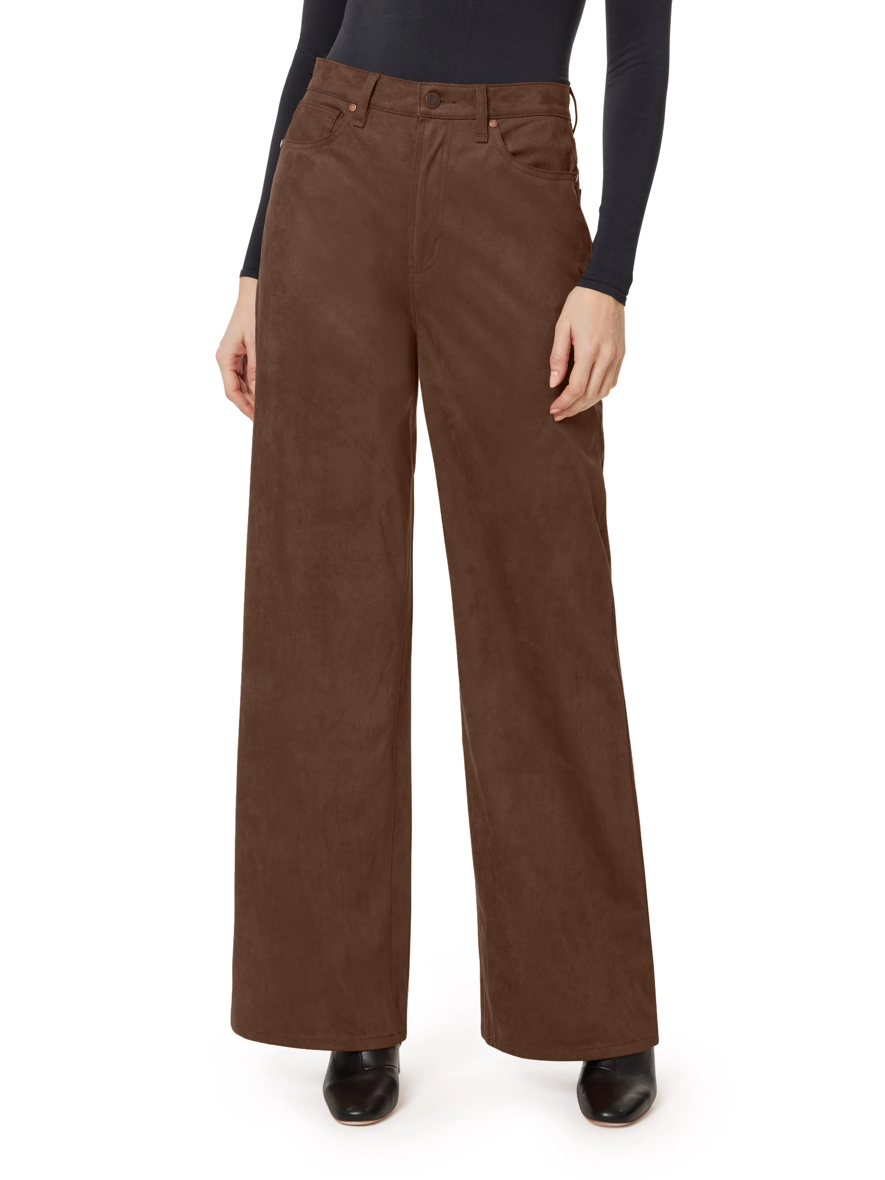 Suede Wide Leg Jeans sold by Habitual