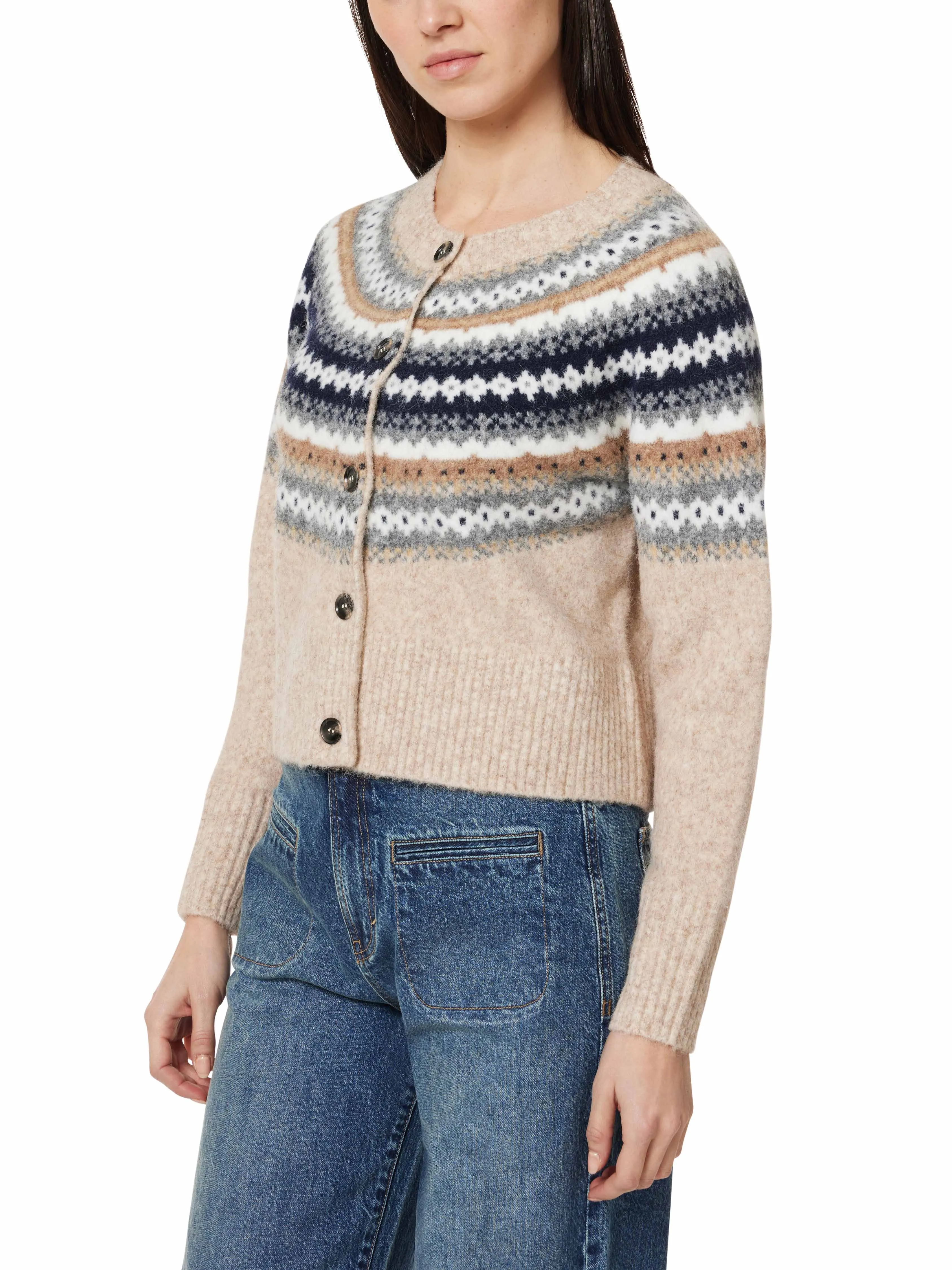 Fair Isle Sweater Cardigan sold by Habitual product image thumbnail 2